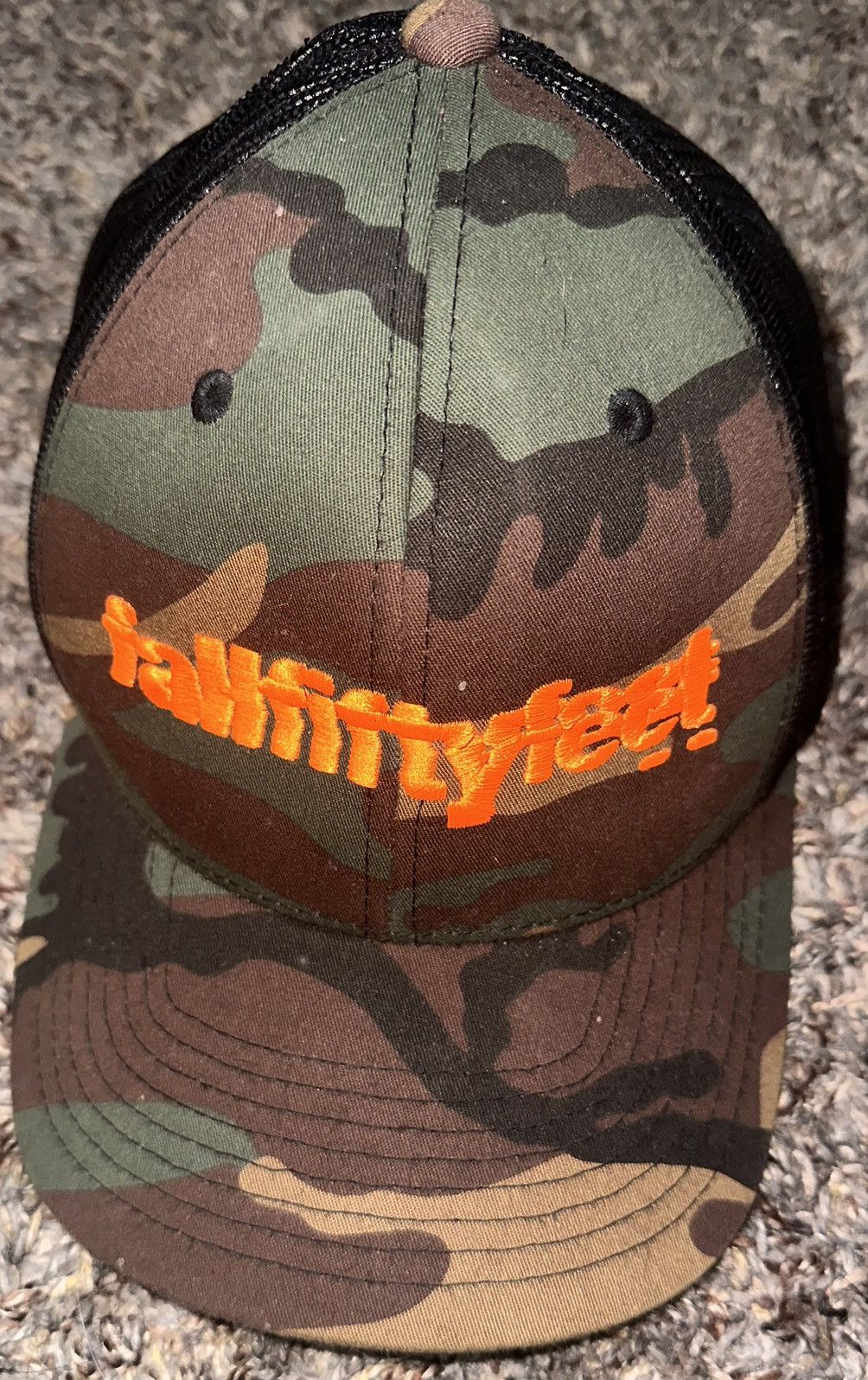 Other Fallfiftyfeet camo trucker hat Size ONE SIZE - 1 Preview