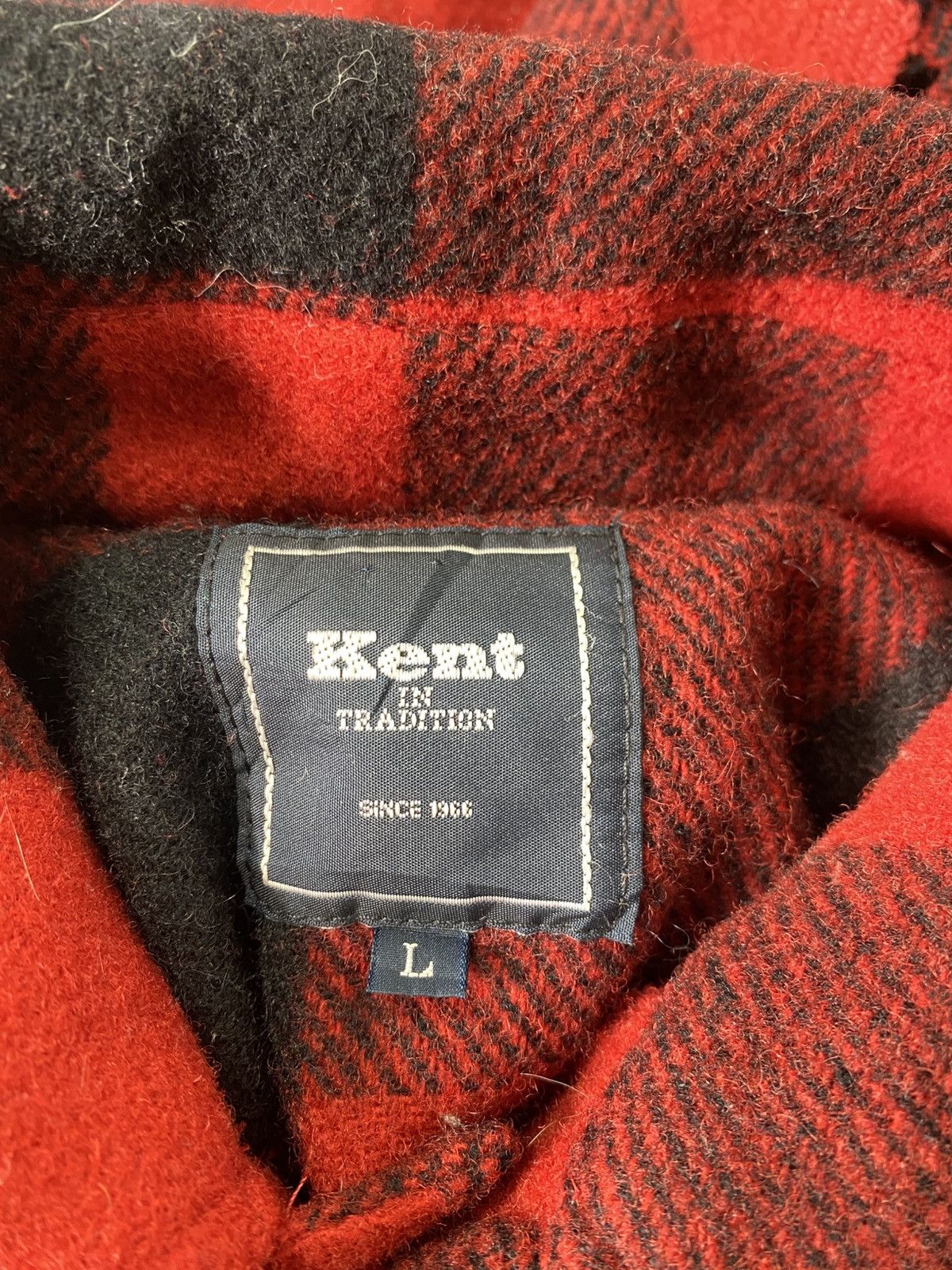 Kent & Curwen Rare Vintage 90s Distressed Kent Wool Chore Jacket Size US L / EU 52-54 / 3 - 12 Thumbnail