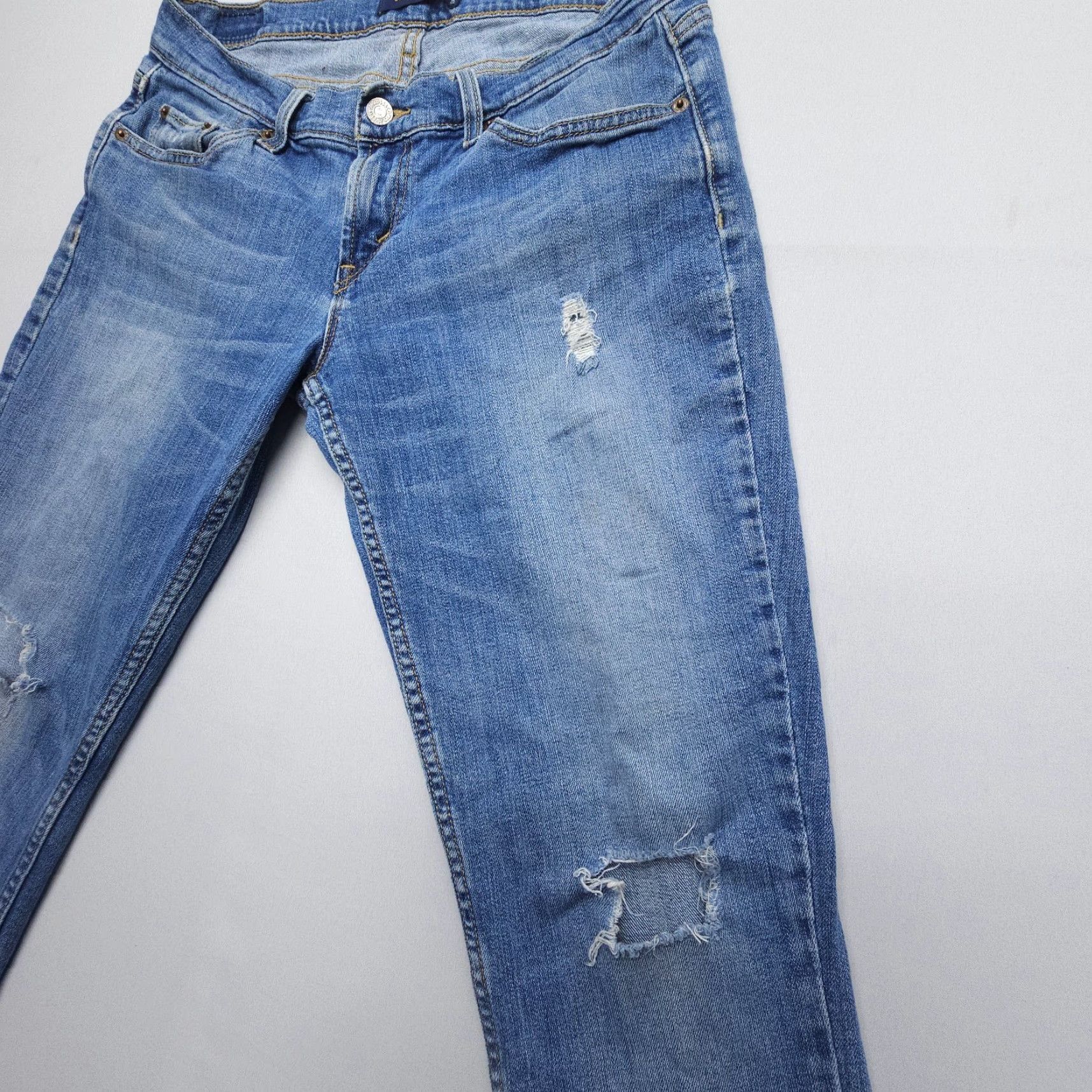 Levi's VINTAGE Levi’s 524 Too Superlow Bootcut Jeans Size 31 x 30 Measured Low Rise Y2K 2000s Levi's 500 Series Bootscut? Size 24" / US 00 / IT 34 - 4 Thumbnail