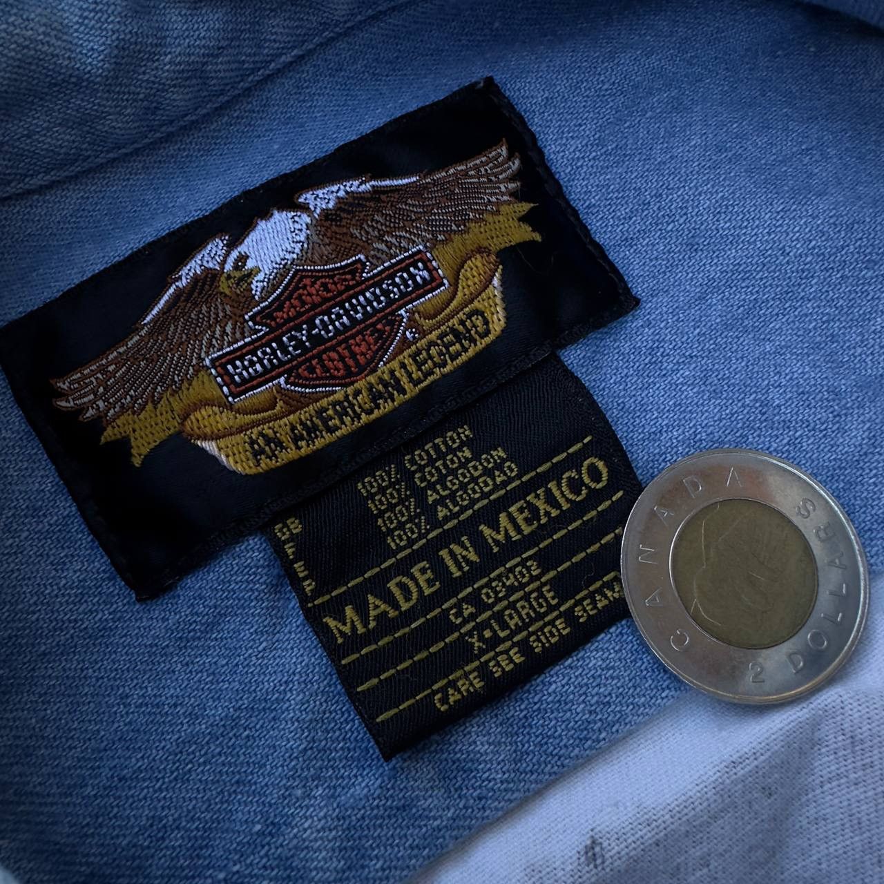 Harley Davidson × Vintage Vintage shirt Harley David big logo rare 90ss Size US XL / EU 56 / 4 - 7 Thumbnail
