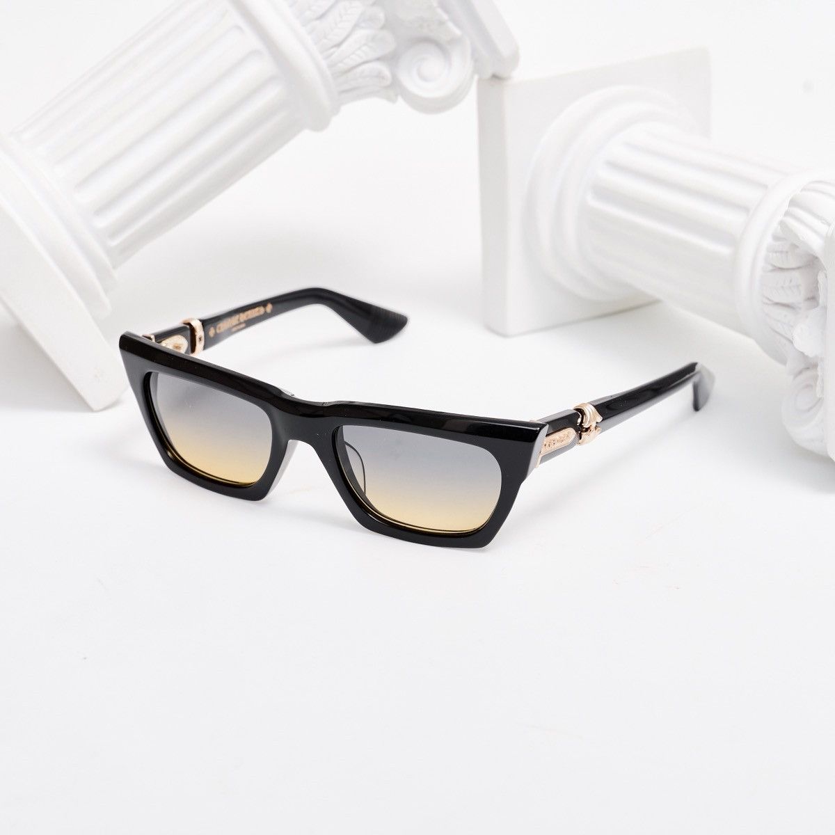 Chrome Hearts CHROME HEARTS CLITERALLY BLACK-18KGP SUNGLASSES Size ONE SIZE - 1 Thumbnail