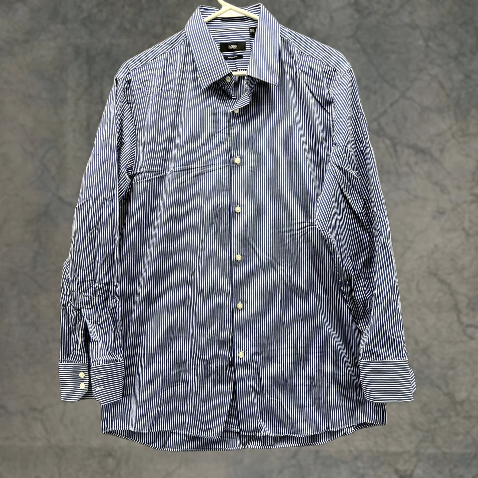 Hugo Boss VINTAGE Hugo Boss Shirt (No, Vintage? No) Size US XL / EU 56 / 4 - 1 Thumbnail