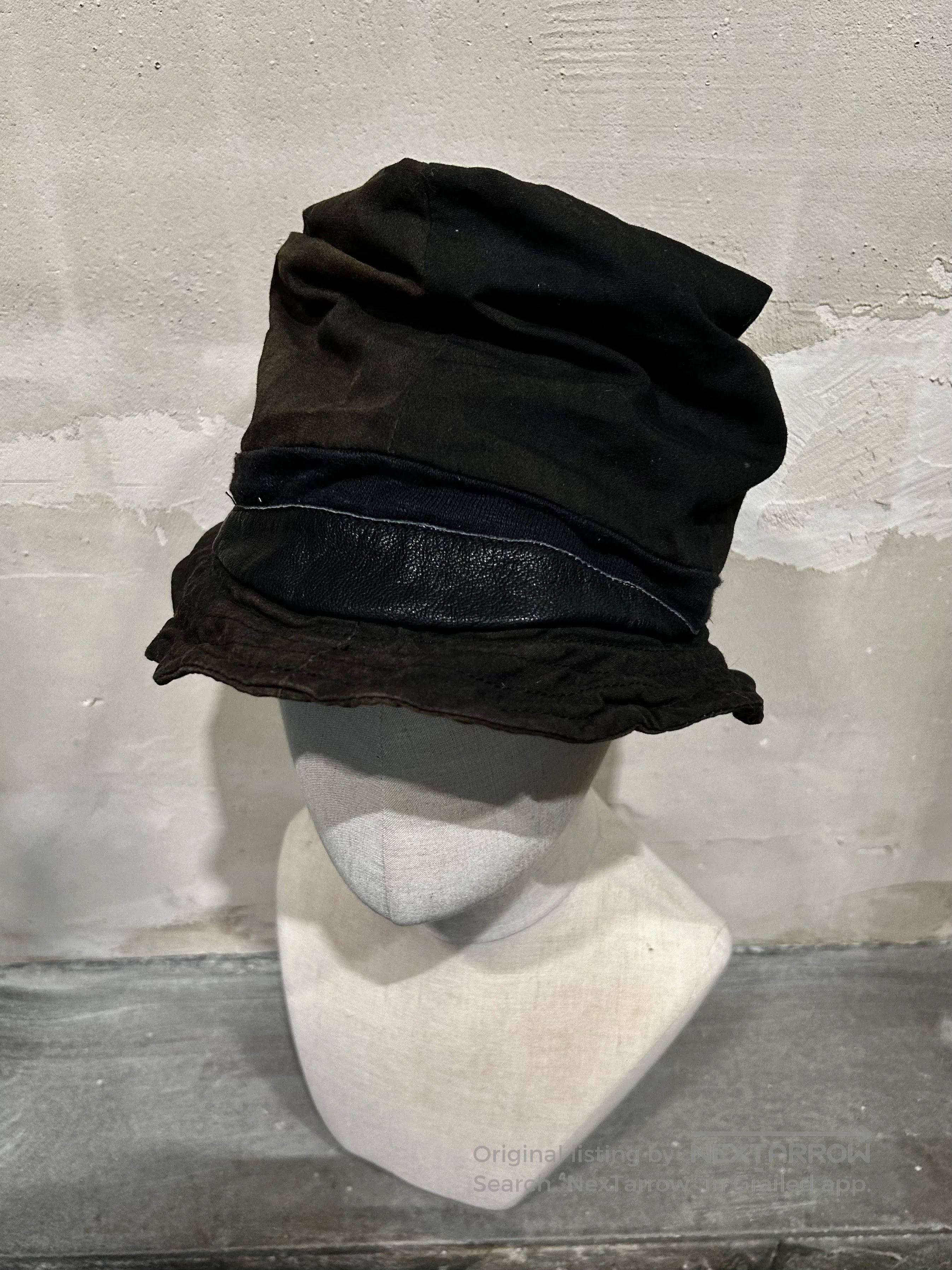 14th Addiction 14th Addiction Patchwork Leather Fedora. Size ONE SIZE - 2 Thumbnail