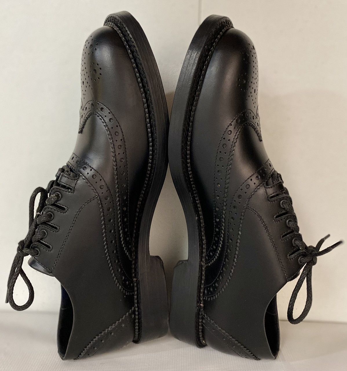 Dsquared2 Dsquared2 🇮🇹 Black Leather Wingtip Handmade Brogue 10 NEW Size US 10 / EU 43 - 7 Thumbnail