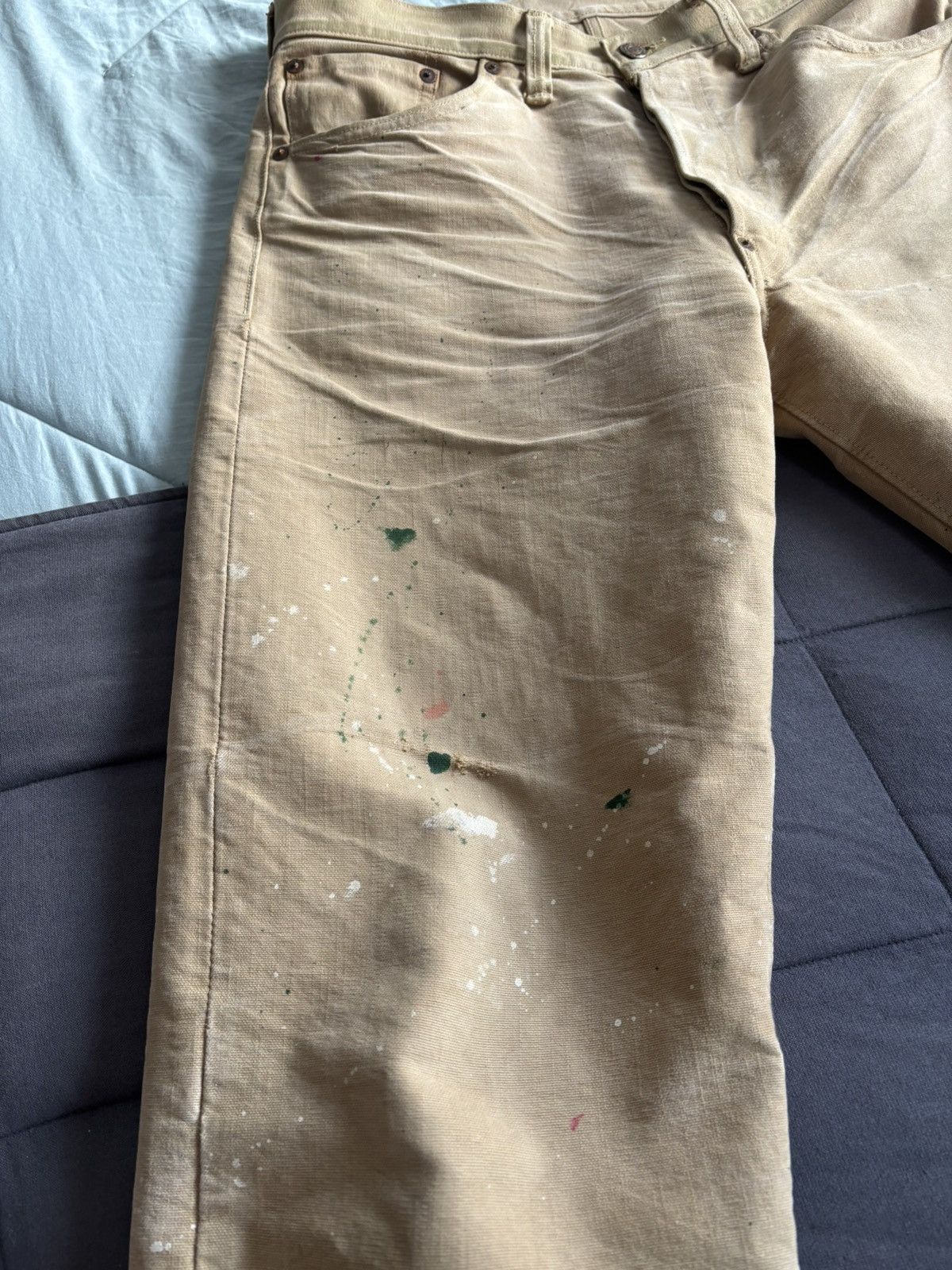Warehouse & Co. WW2 40s Reissue Duck Canvas Pants Size US 32 / EU 48 - 12 Thumbnail