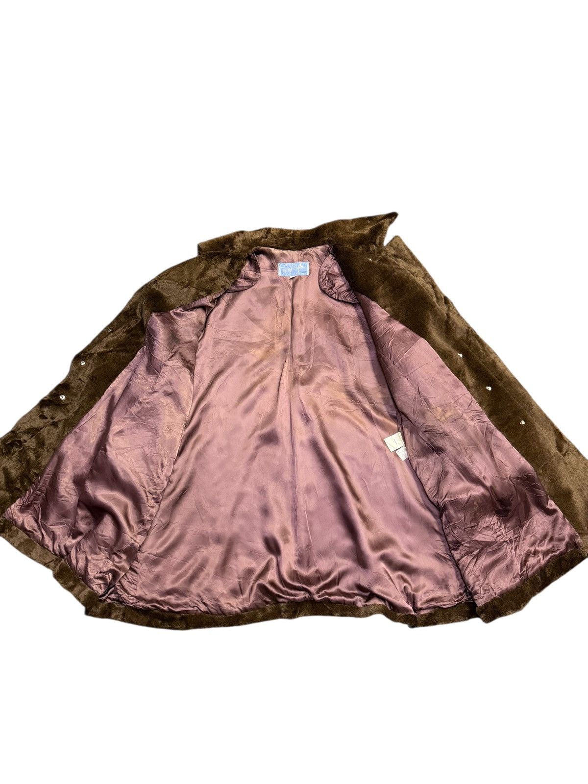 Thierry Mugler Vintage 80s Thierry Mugler Brown Faux Fur Coat Rayon Lining Size US M / EU 48-50 / 2 - 7 Thumbnail