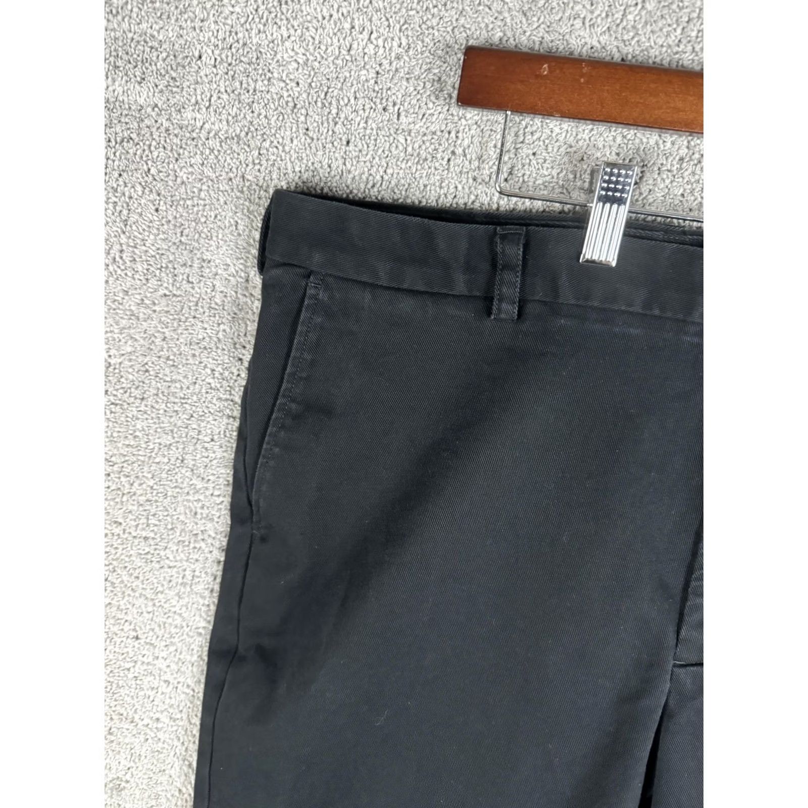 Brooks Brothers Brooks Brothers Clark Fit Chino Pants Flat Front 42x30 Black Mens Casual Dress Pants Size US 42 / EU 58 - 2 Thumbnail