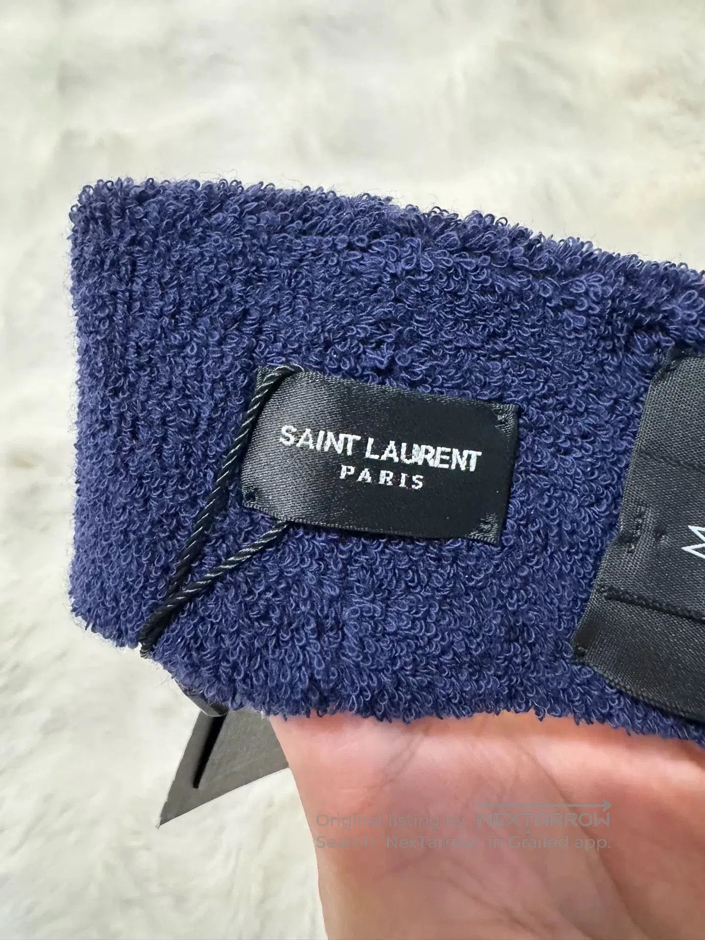 Saint Laurent Paris Saint Laurent Gold Logo Headband. Size ONE SIZE - 4 Thumbnail