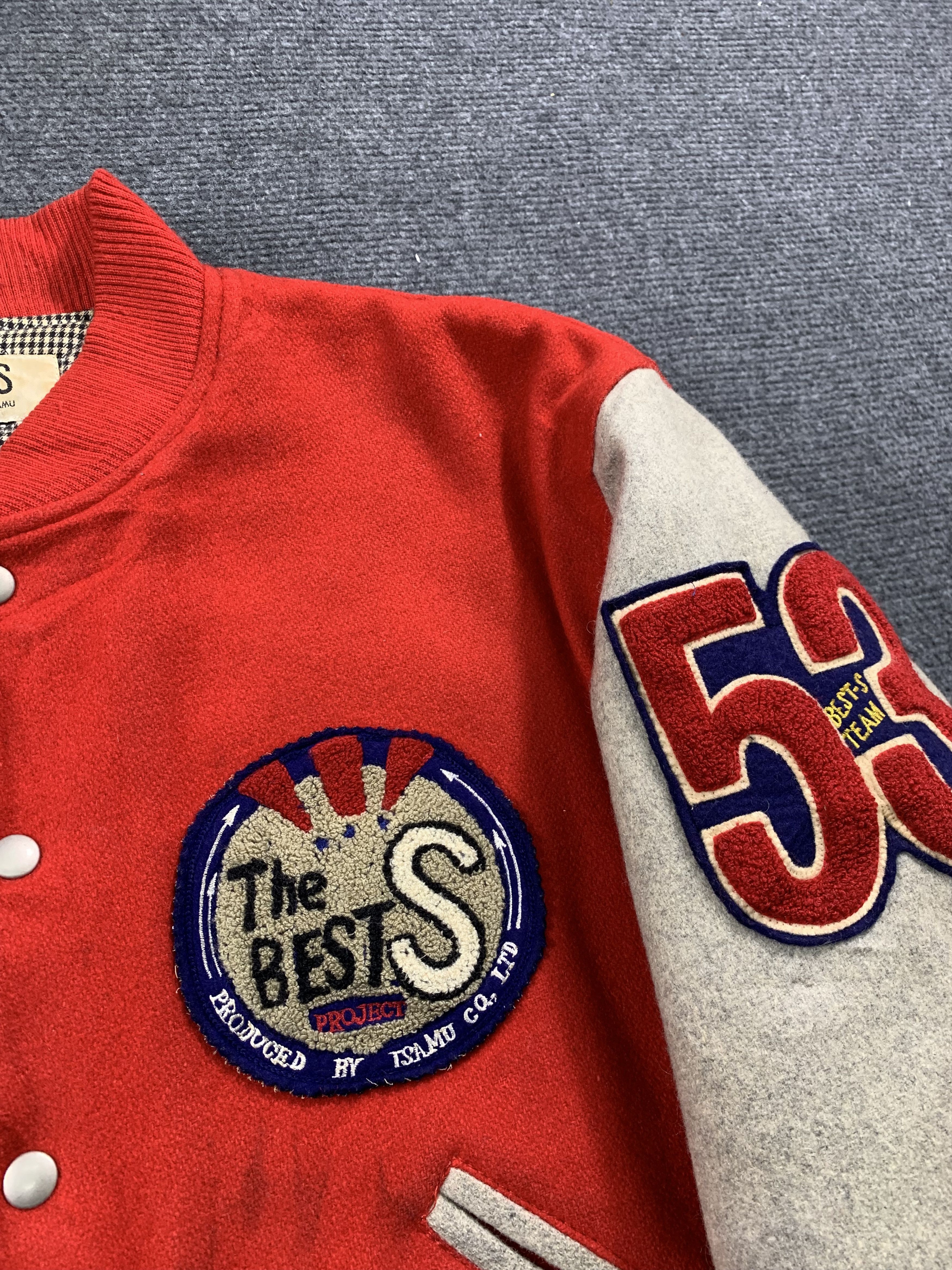 Japanese Brand Vintage Bests Racing ISAMU Button Up Wool Varsity Jacket Size US M / EU 48-50 / 2 - 10 Thumbnail