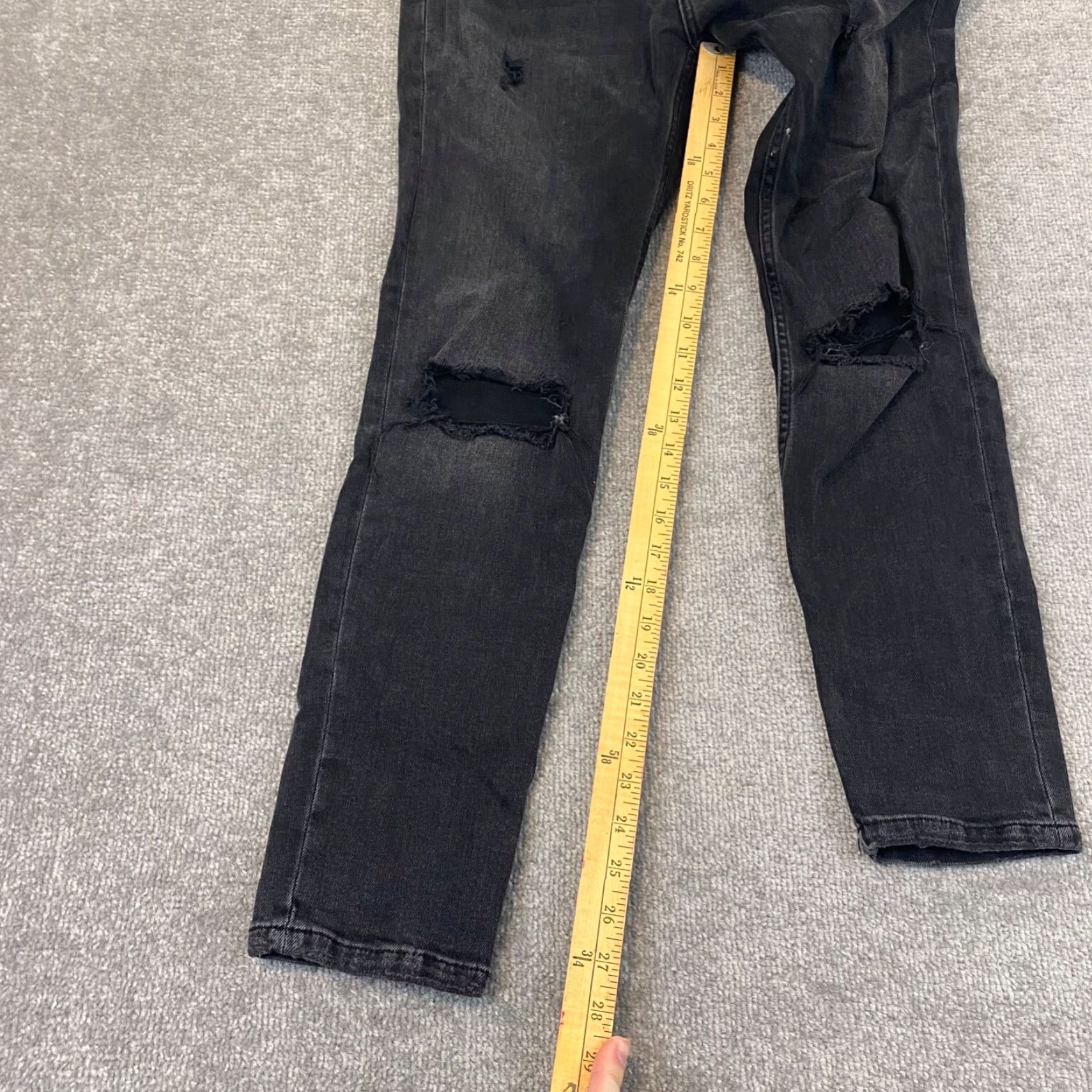 Boyish Boyish The Zachary Jeans Womens 28 Charcoal Gray High-Rise Skinny Denim Pants Jeans Size 28" / US 6 / IT 42 - 5 Thumbnail