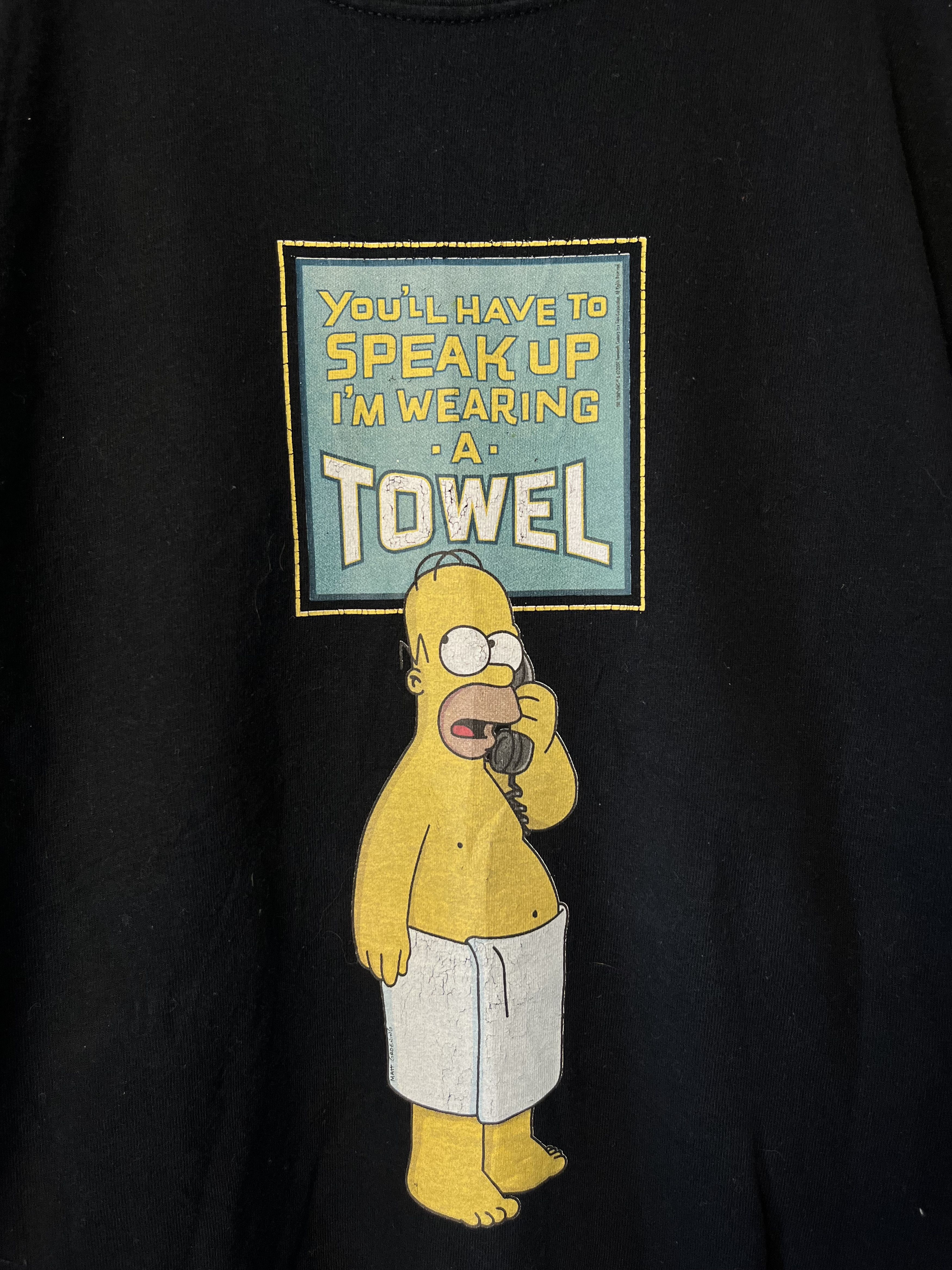 The Simpsons × Vintage The Simpsons "You'll Have to Speak Up, I'm Wearing a Towel" Size US XXL / EU 58 / 5 - 3 Thumbnail