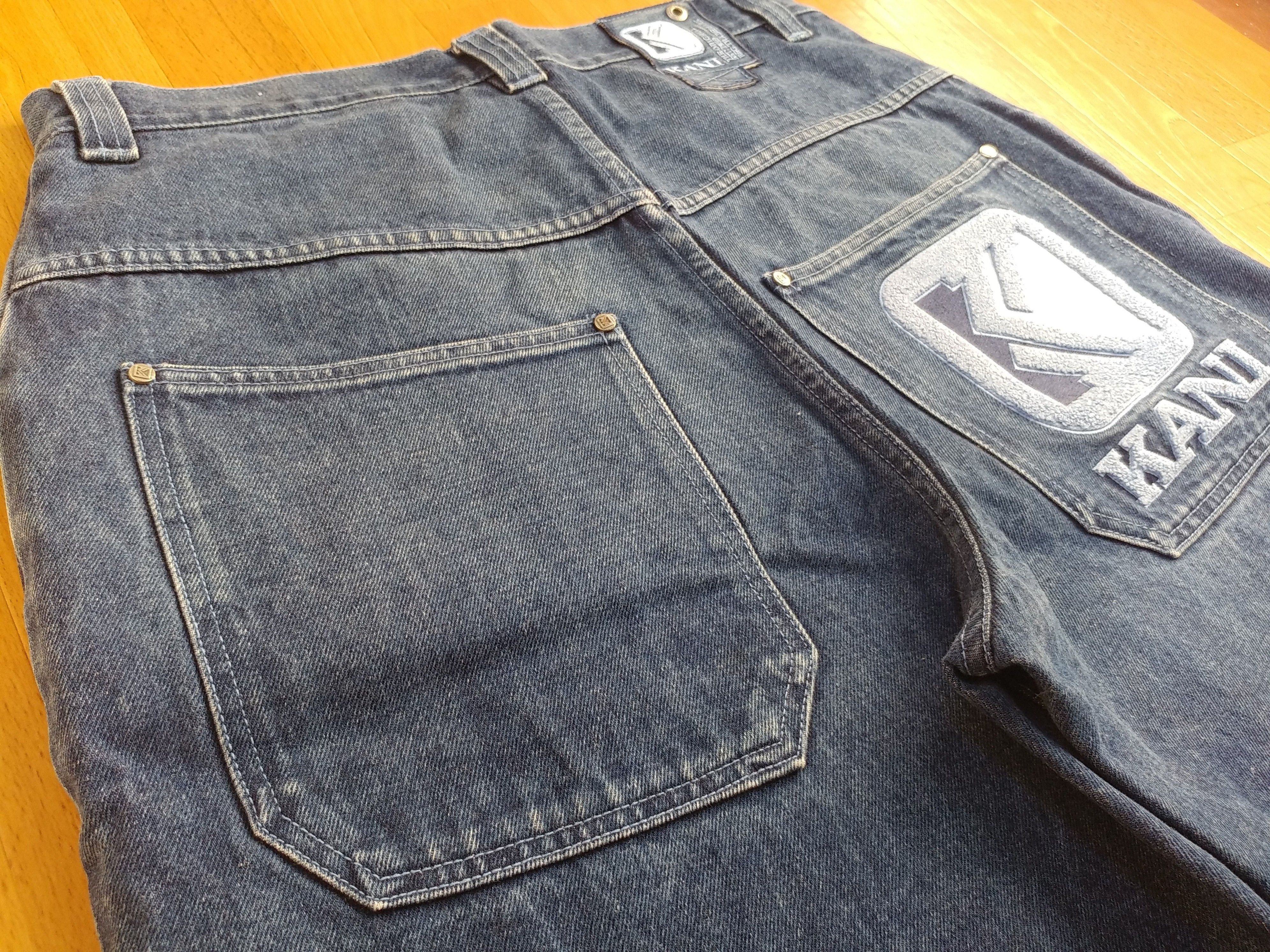 Karl Kani KARL KANI shorts, vintage hip hop baggy jeans, 90s size W 32 Size US 32 / EU 48 - 5 Thumbnail
