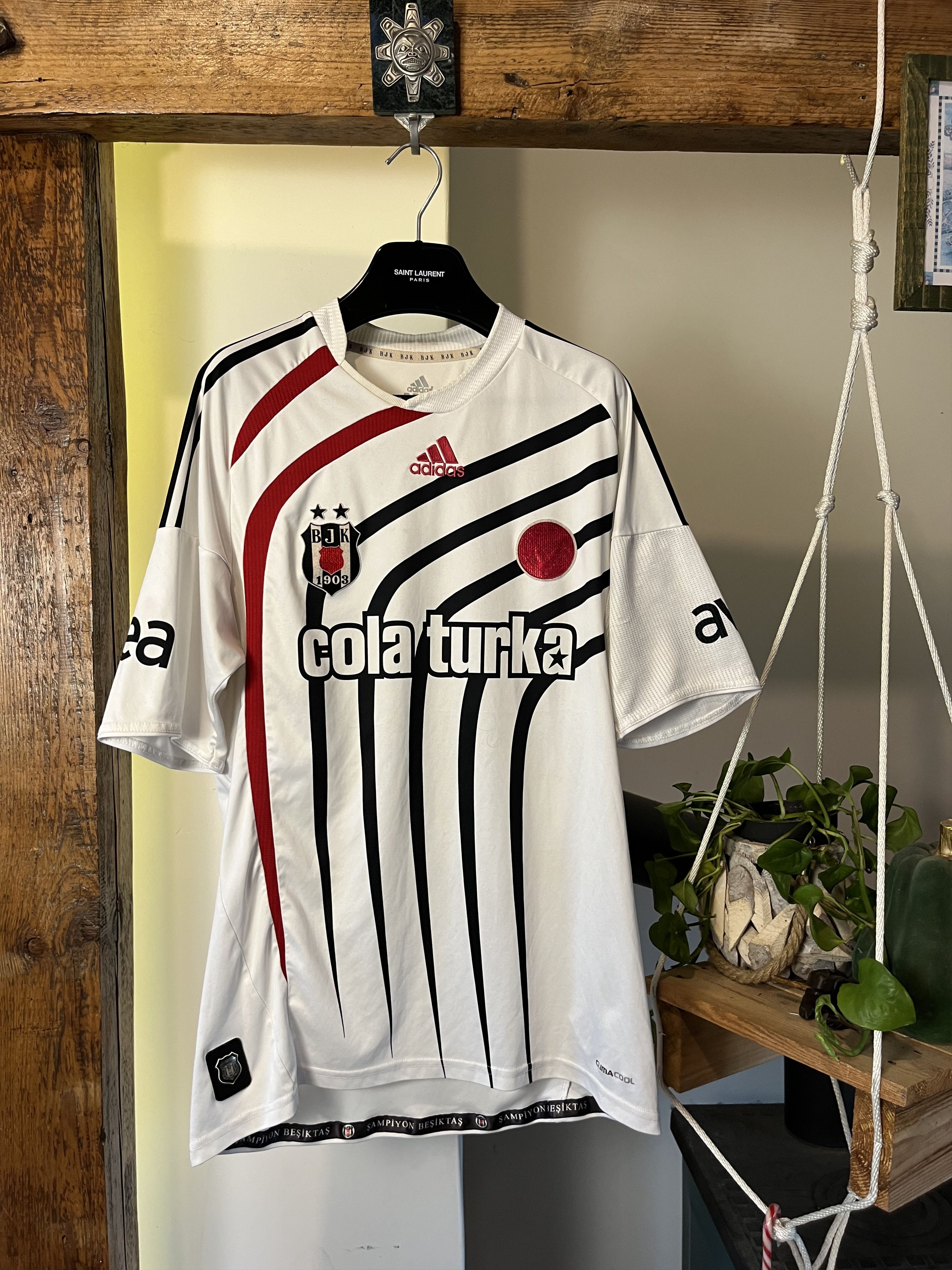 Adidas × Vintage Vintage Adidas BJK Beskitas JK 2009/10 Tuncay Turkey Soccer Size US L / EU 52-54 / 3 - 1 Thumbnail