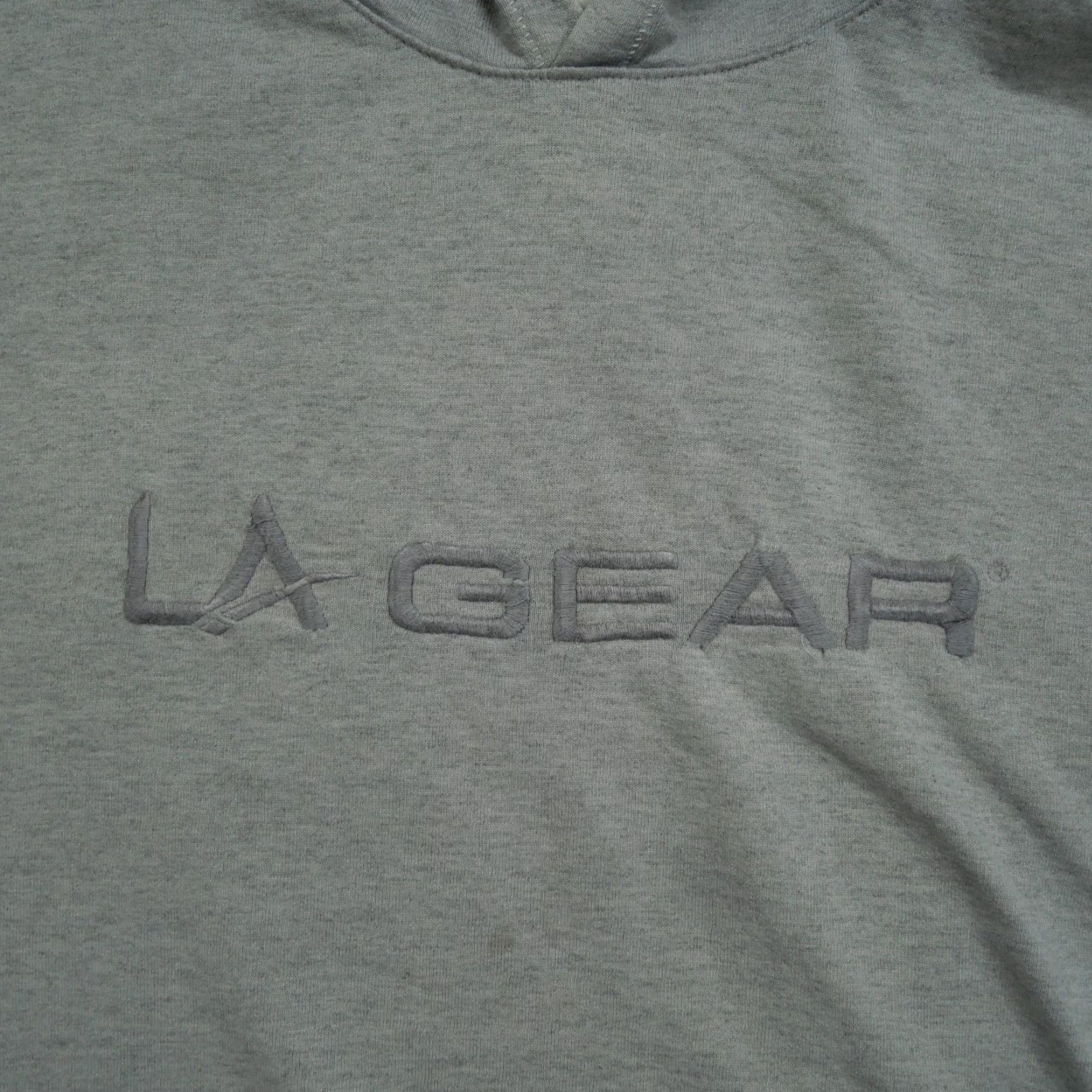 La Gear VINTAGE LA Gear Hoodie Adult 2XL Gray Pullover 90s Mens Sweatshirt Hoodie Size US XXL / EU 58 / 5 - 2 Thumbnail