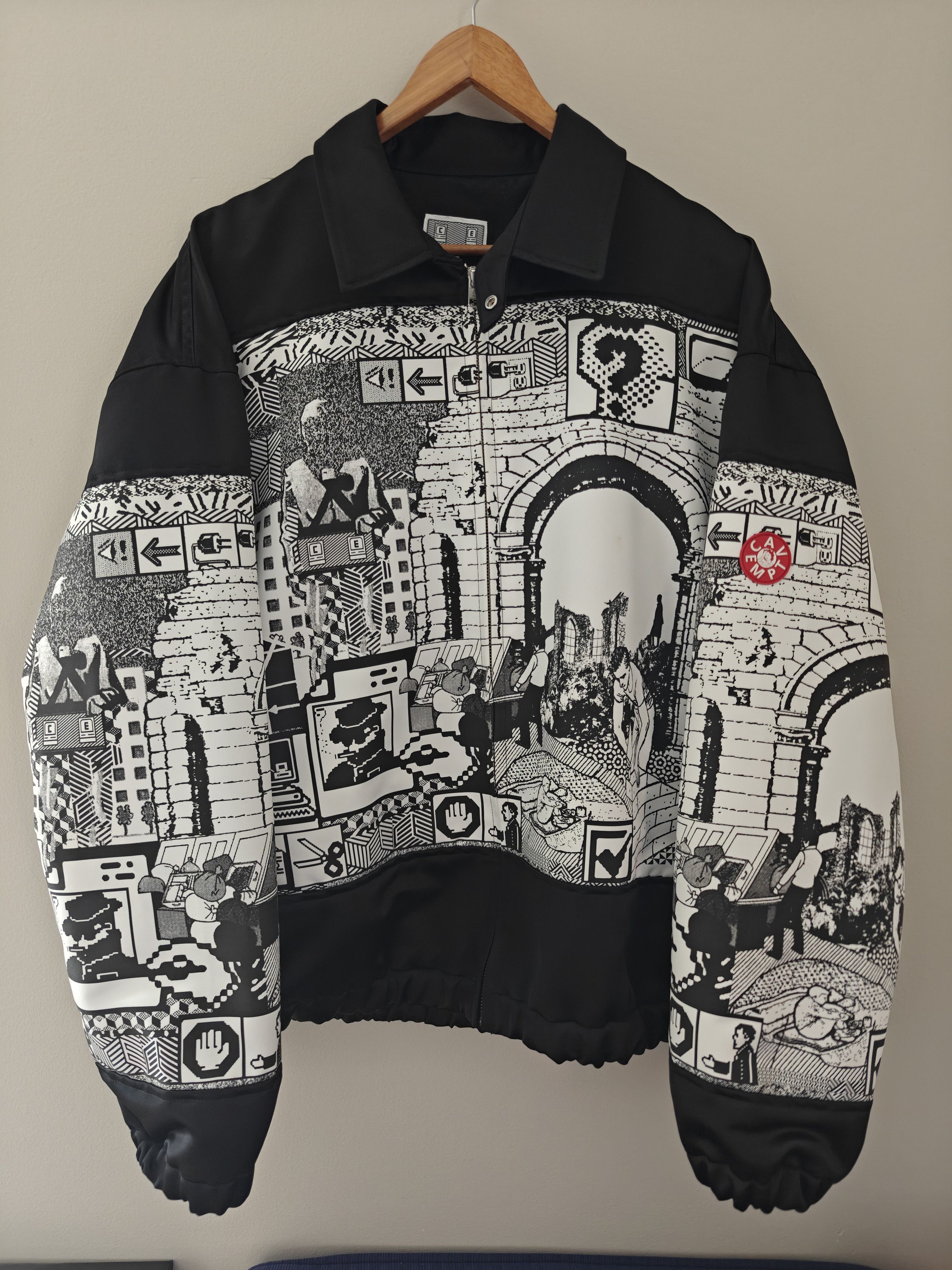 Cav Empt Quilt Zip Jacket (Black) | Grailed