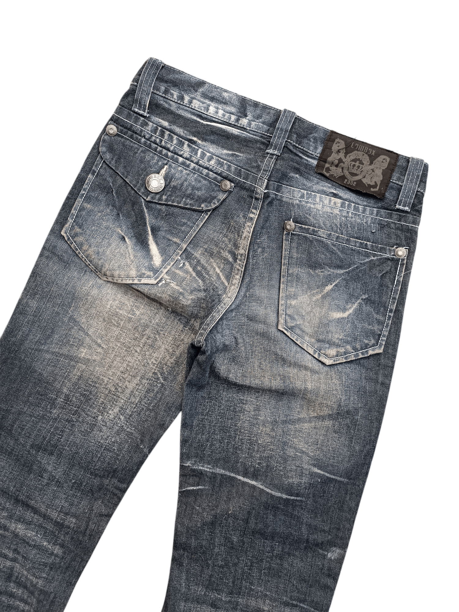 Japanese Brand RARE 🇯🇵 LOWBOX 🇯🇵 Seditionaries Acid Wash Whiskers Jeans Size US 30 / EU 46 - 14 Thumbnail