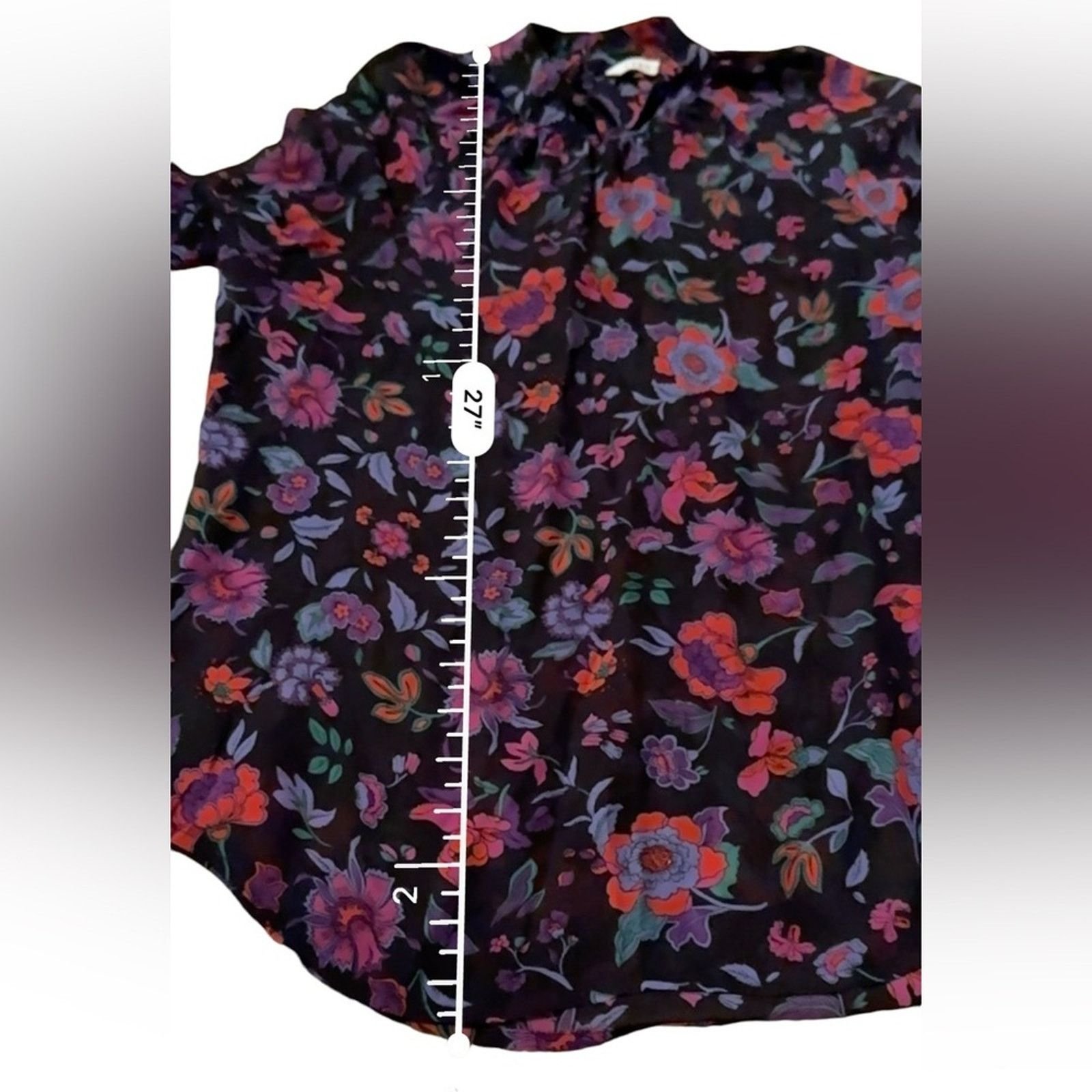Veronica Beard Veronica Beard Cicely Silk Floral Long Sleeve Blouse Sz 8 Size M / US 6-8 / IT 42-44 - 9 Thumbnail