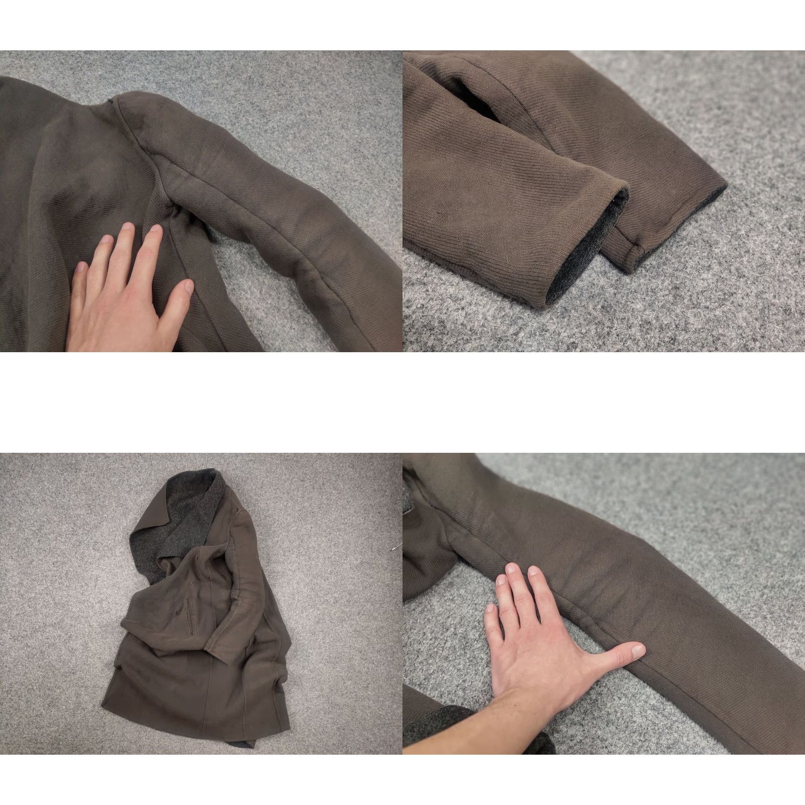 Vintage Masnada Italy Design asymmetric clasp Wool Blend Long coat Jacket Faded MA Size S / US 4 / IT 40 - 10 Thumbnail