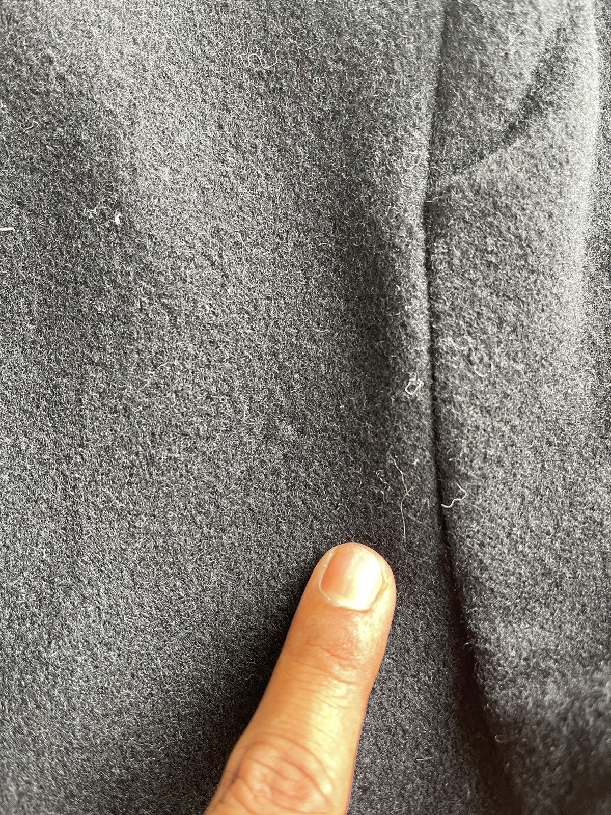 Issey Miyake × Vintage 80s Issey Miyake Wool V collared coat jacket Size M / US 6-8 / IT 42-44 - 11 Thumbnail