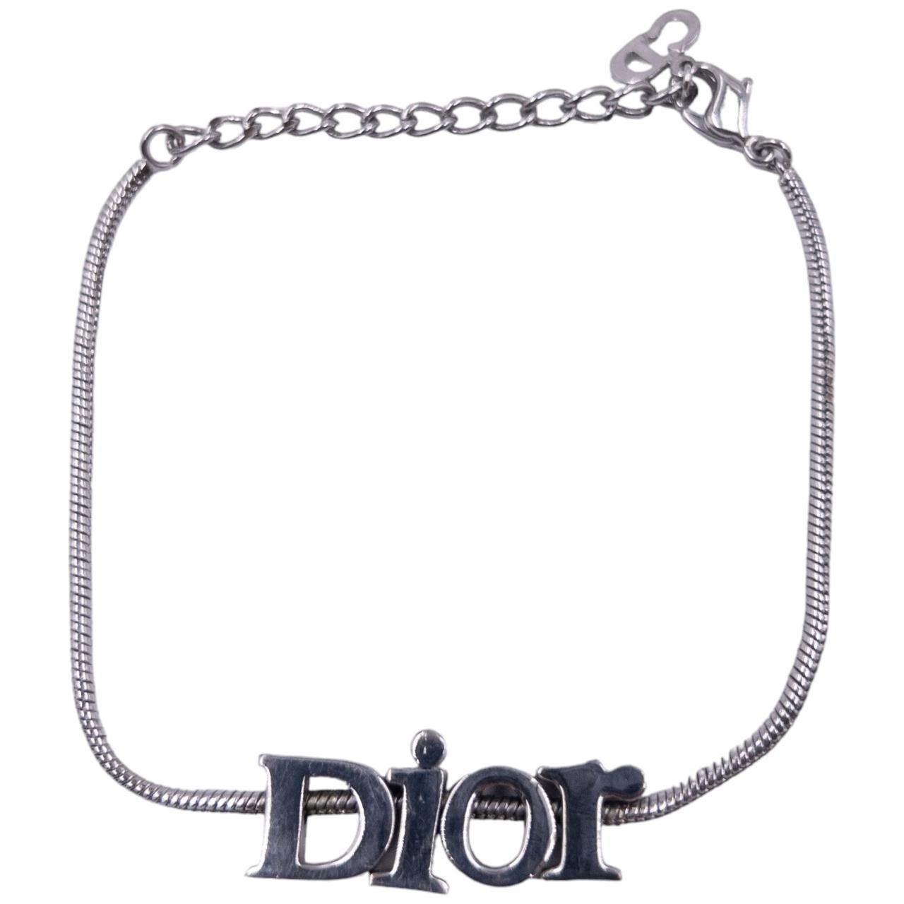 Dior Vintage Dior Silver Charm Bracelet Size ONE SIZE - 1 Thumbnail