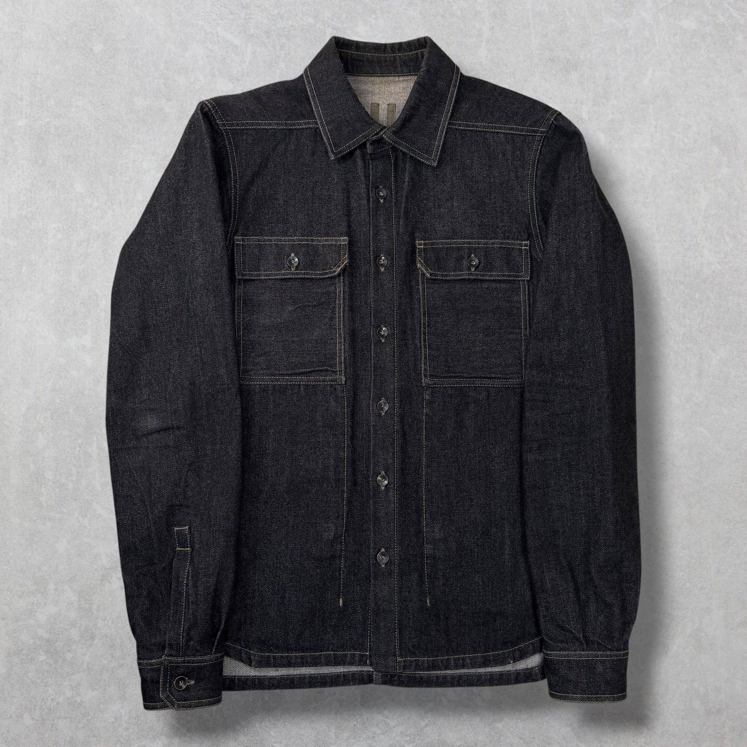 Rick Owens Rick Owens DRKSHDW Raw Indigo Overshirt S (M) Size US M / EU 48-50 / 2 - 1 Thumbnail