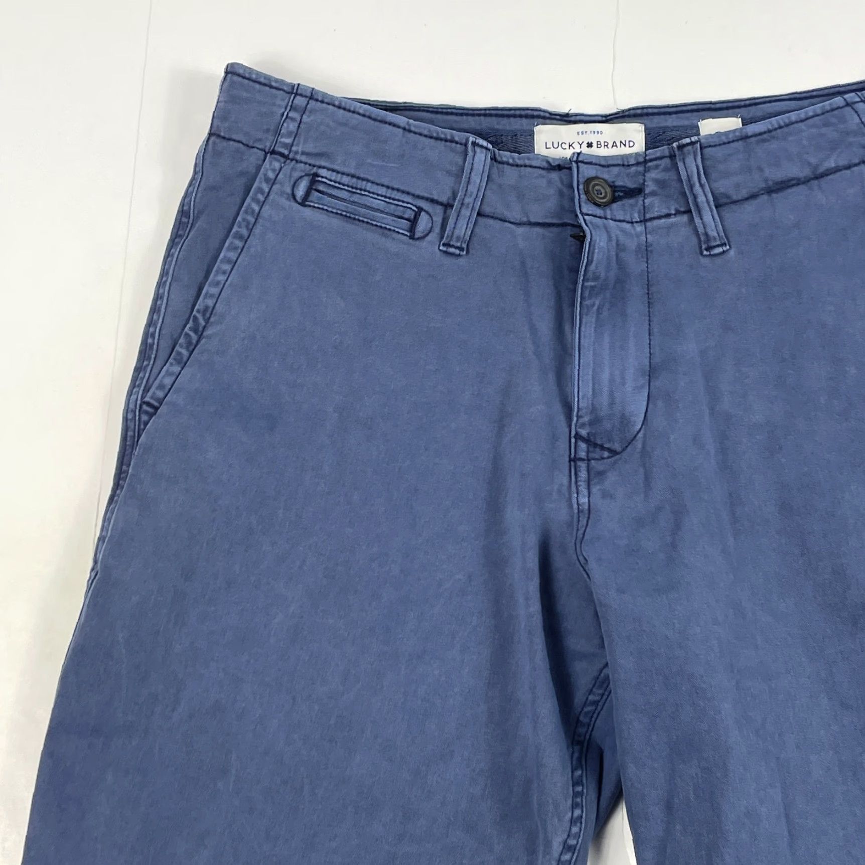 Lucky Brand Lucky Brand Shorts Mens 31 x 10 Blue Saturday Stretch Chino Golfing Indigo Short Size US 31 - 2 Thumbnail