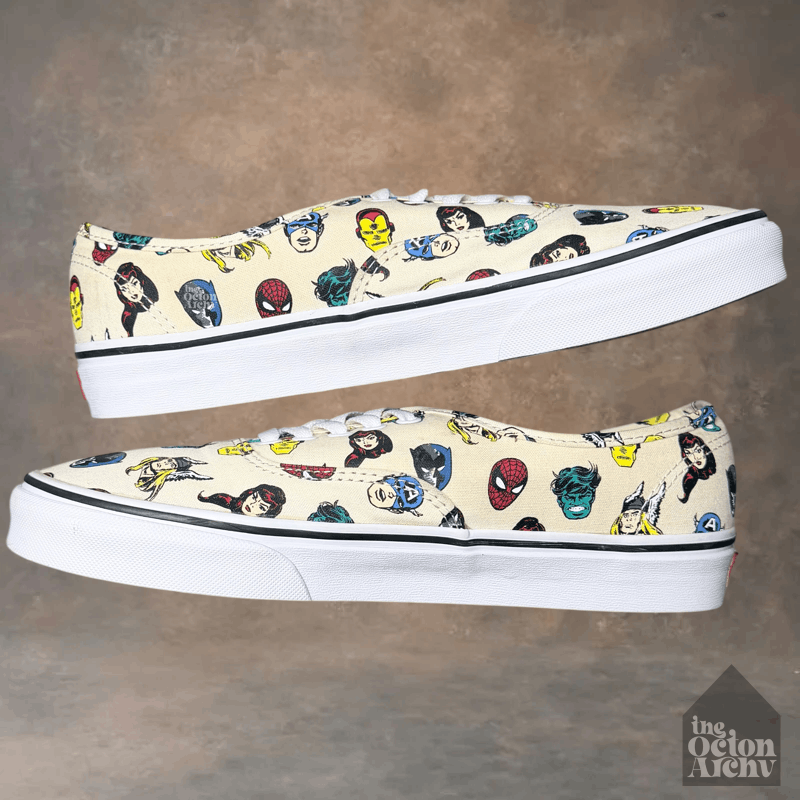 Disney × Vans Vans Authentic x Marvel 'Marvel Heads' 2018 VN0A38EMRNU Used Size US 10 / EU 43 - 5 Thumbnail