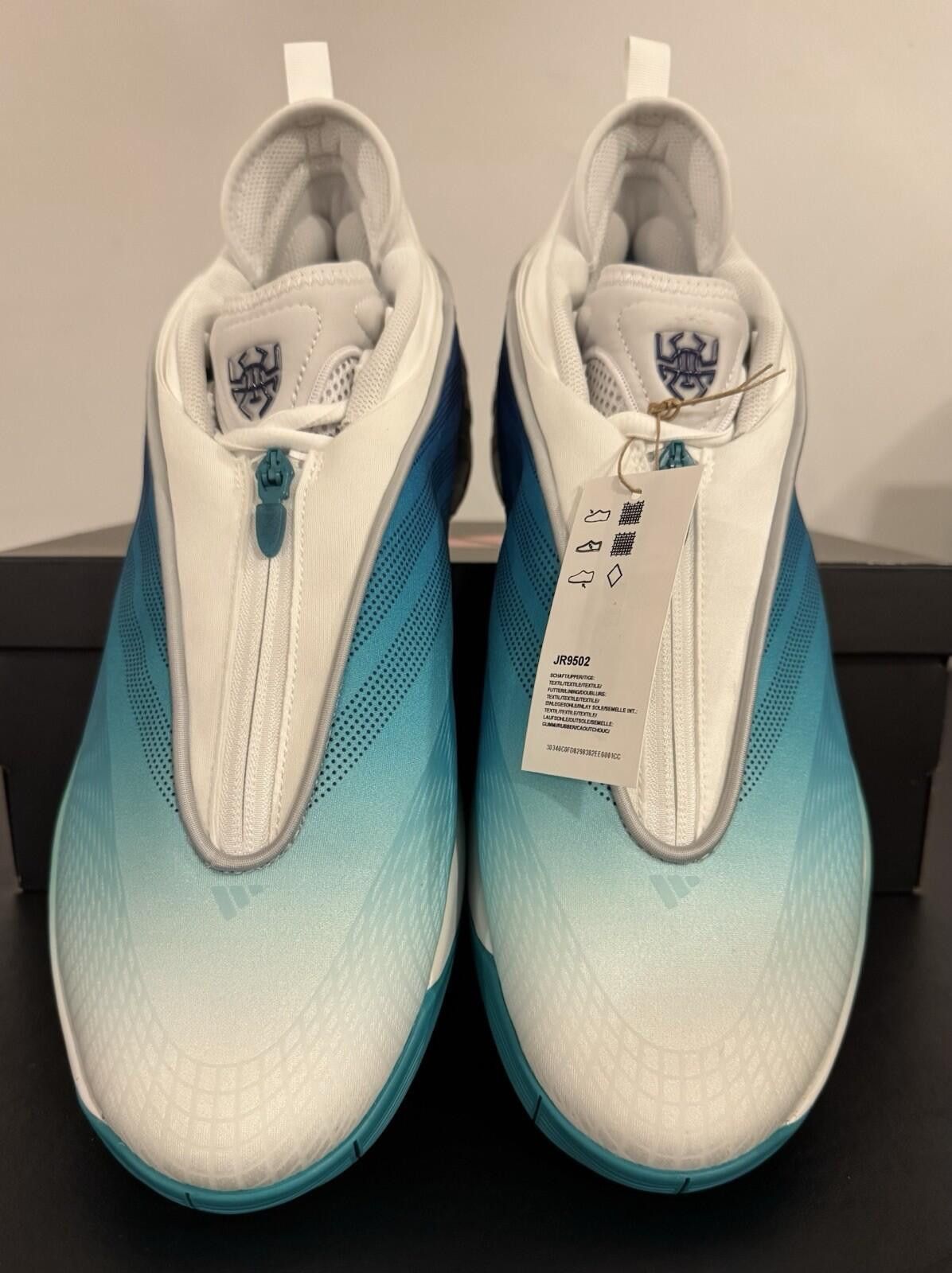 Adidas Adidas Men's Teal White Blue D.O.N. Issue 7 Basketball Shoes Size US 14 / EU 47 - 4 Thumbnail
