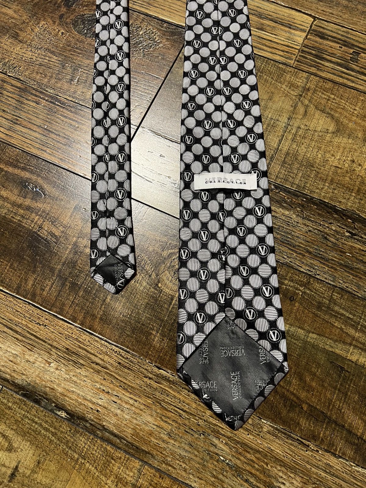 Versace VERSACE COLLECTION SILK MONOGRAM TIES MADE IN ITALY Size ONE SIZE - 7 Thumbnail