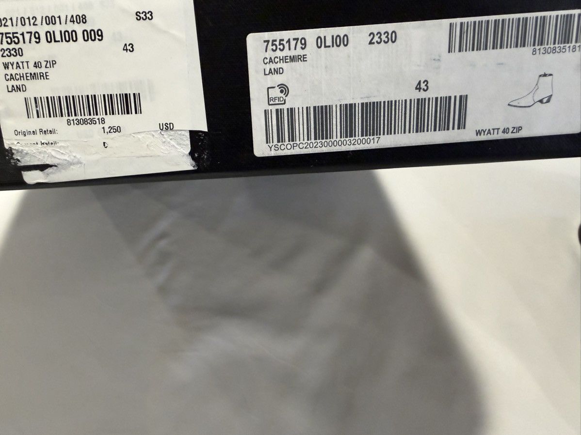 Saint Laurent Paris Saint laurent mens suede boots 43/10. $1250 Size US 10 / EU 43 - 11 Thumbnail