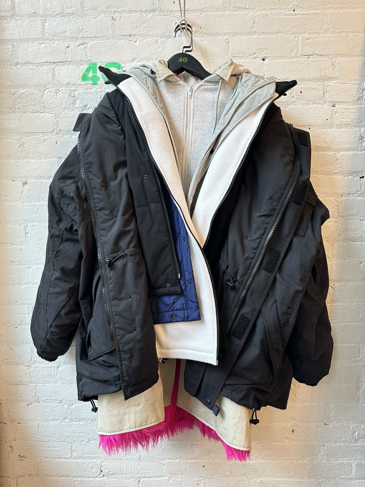 BALENCIAGA TRIPLE LAYER RUNWAY JACKET
