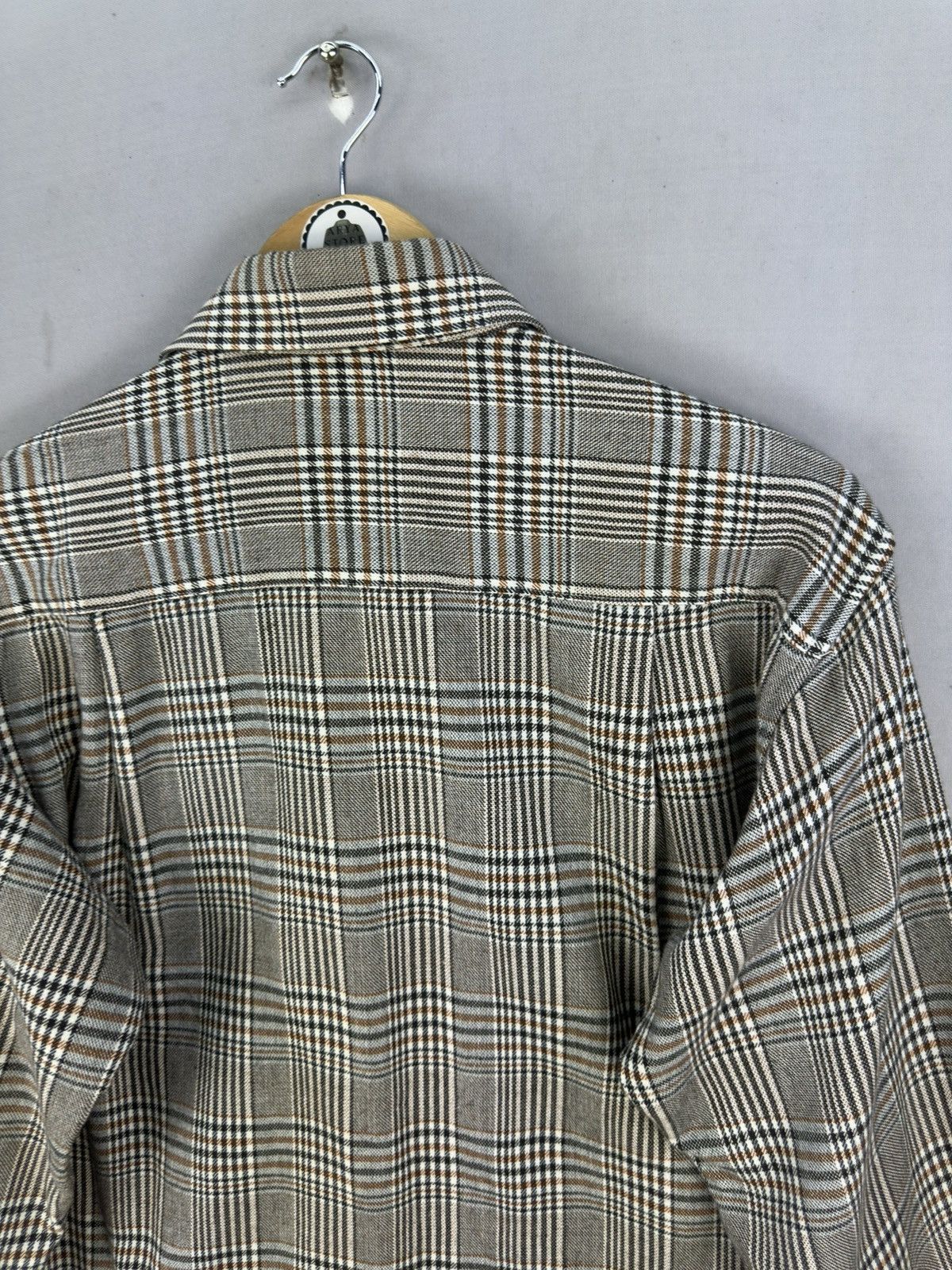 Japanese Brand Pierucci Italy Houndstooth Check Flannel Shirt Size US L / EU 52-54 / 3 - 5 Thumbnail