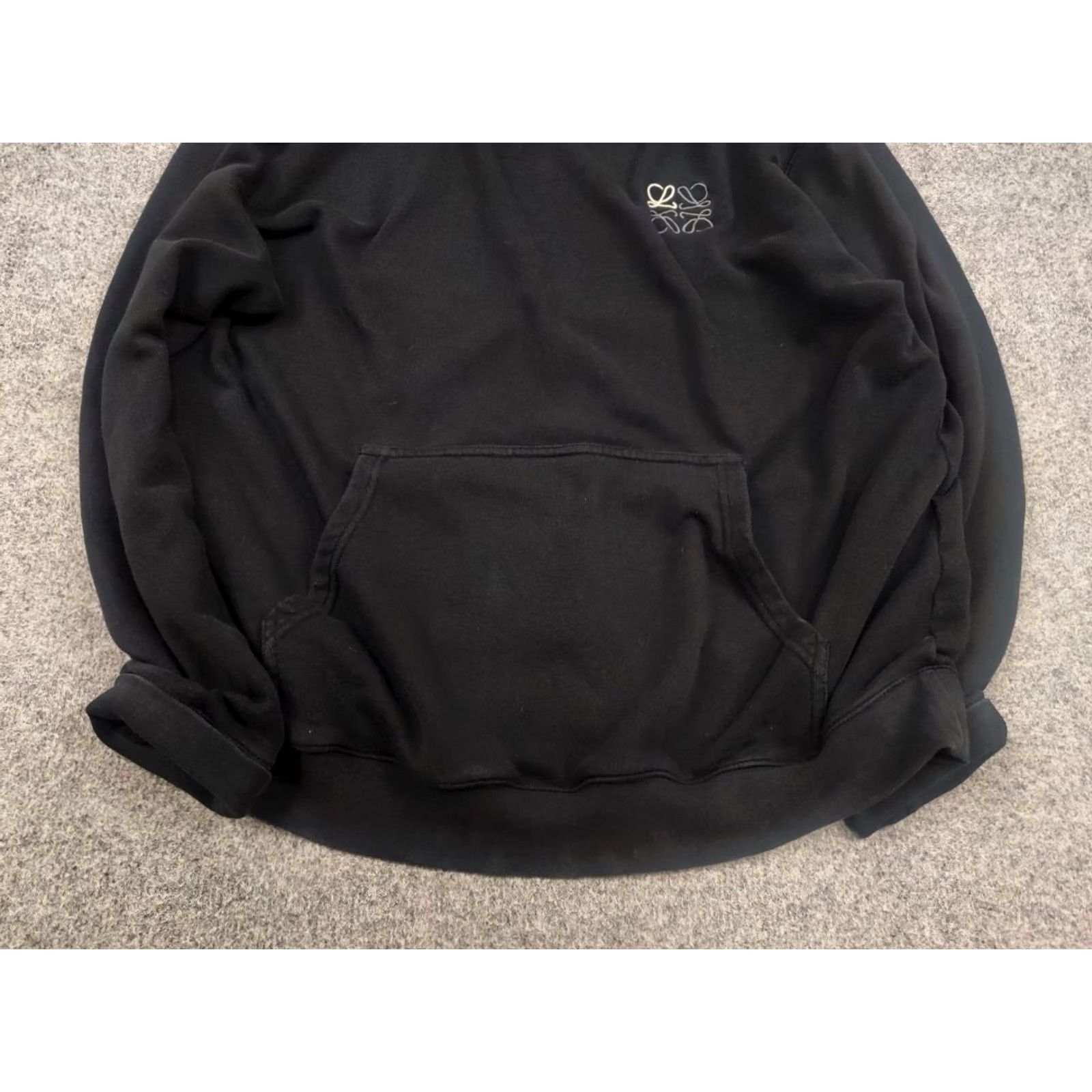 Loewe Loewe mini classic logo black oversized hoodie XL Men Cotton Canvas Logo Authentic Pullover Crew Neck Fall Black CI Size US XL / EU 56 / 4 - 5 Thumbnail