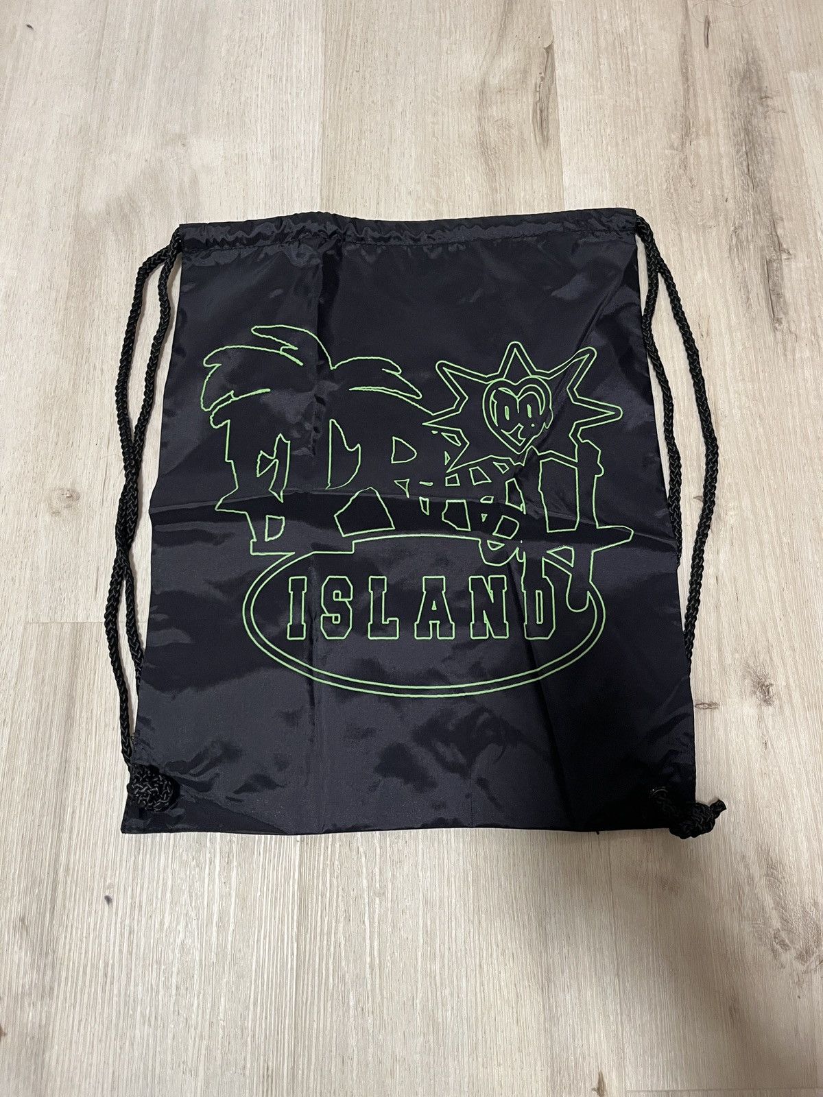 Drain Gang Trash Island Drawstring Bag Size ONE SIZE - 2 Thumbnail
