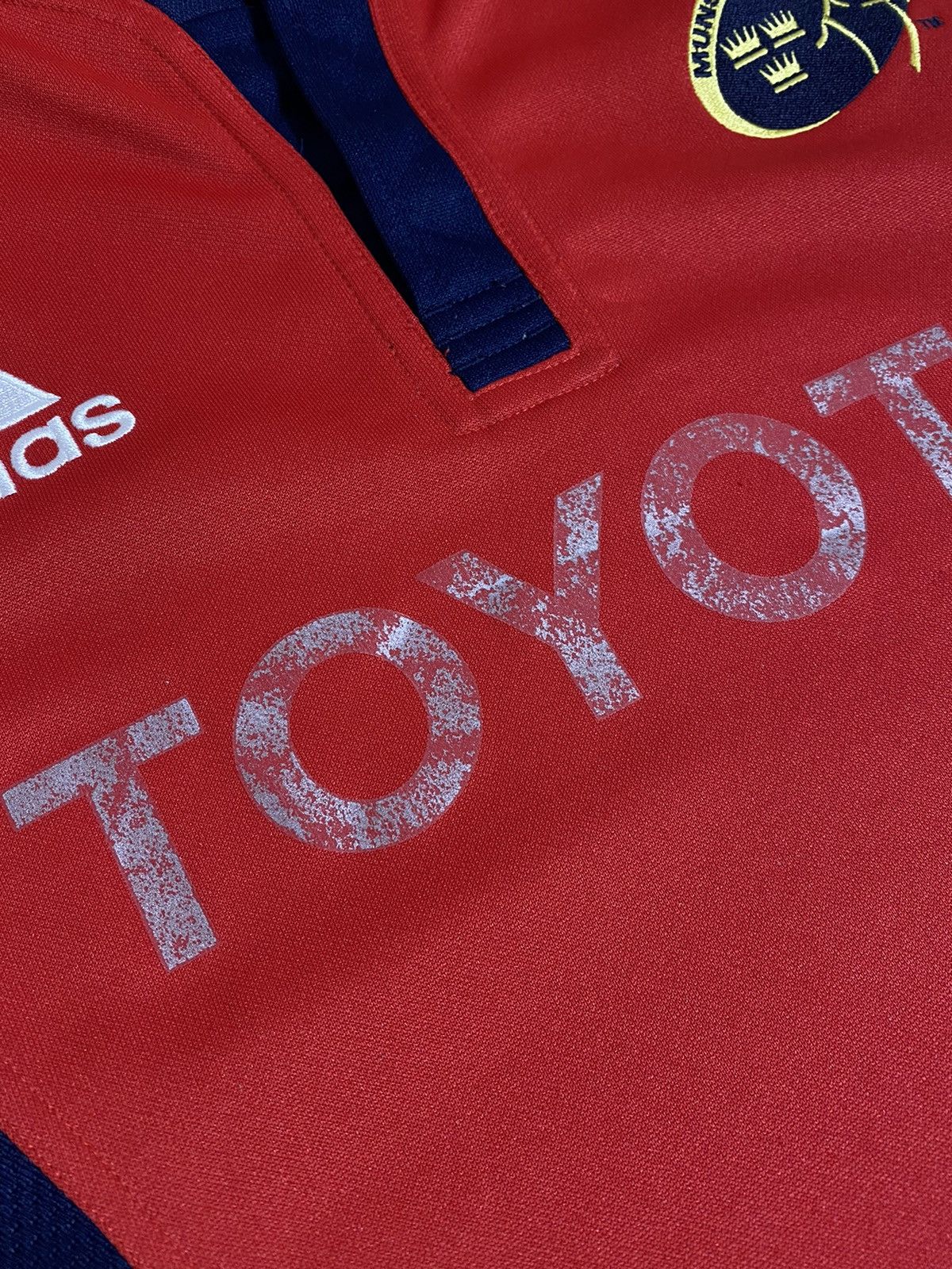 Adidas Adidas Munster Rugby Jersey Red Toyota Authentic Size US L / EU 52-54 / 3 - 3 Thumbnail