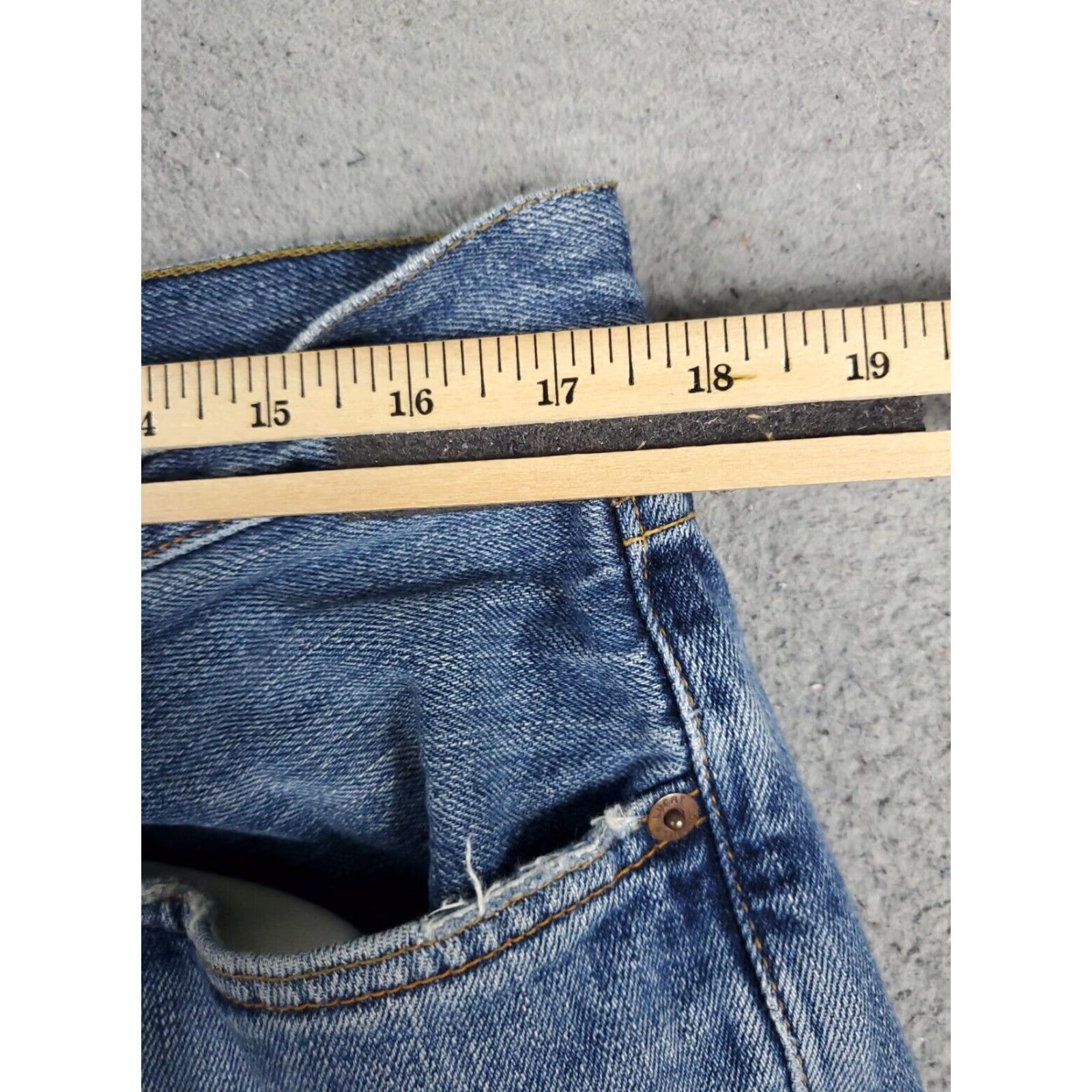 Lucky Brand Lucky Brand Blue Straight Leg Denim Jeans Mens 36x31 Regular Size US 36 / EU 52 - 4 Thumbnail