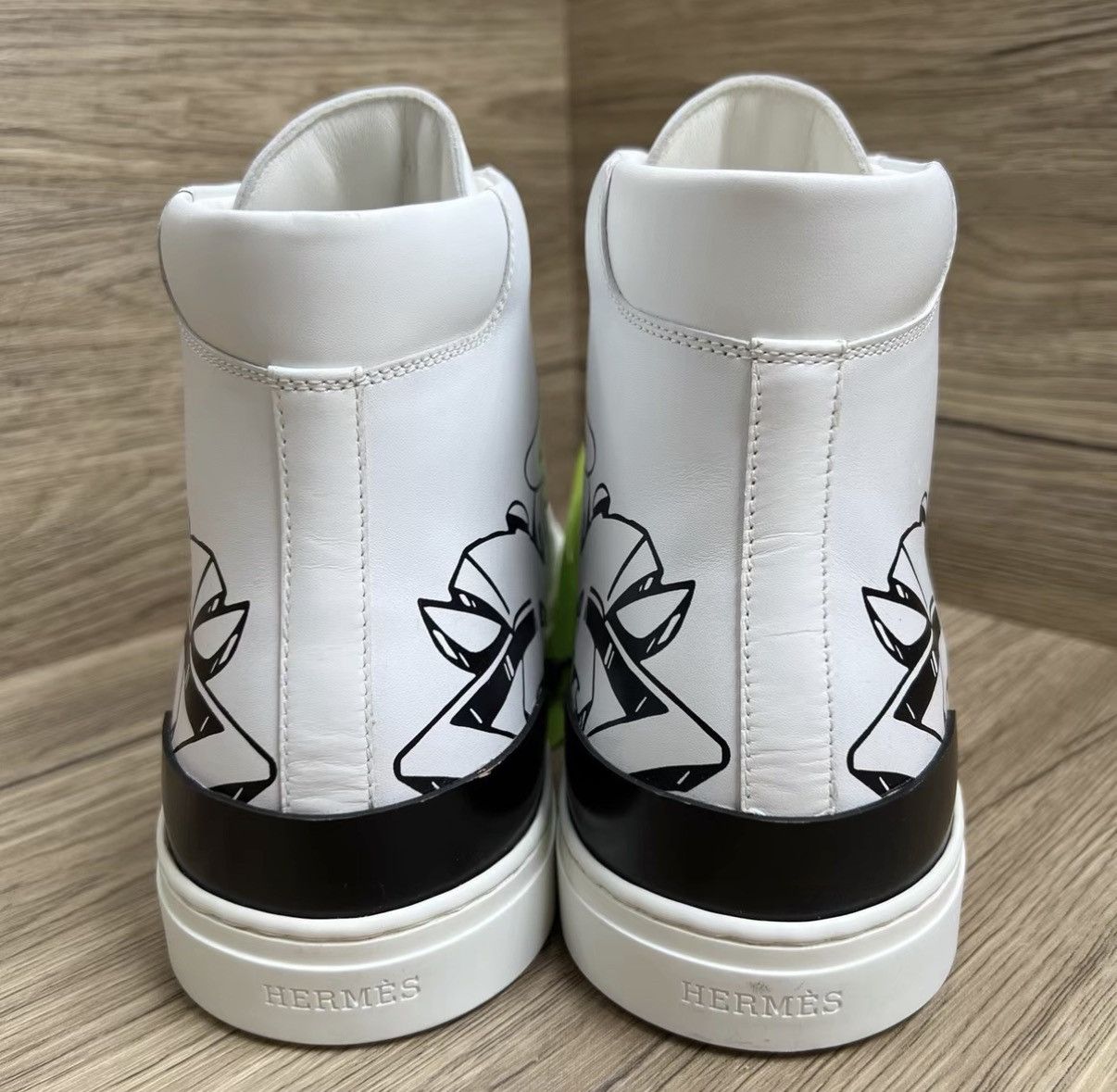 Hermes Hermès District Graffiti High-top Sneakers J41 Size US 7.5 / EU 40-41 - 3 Thumbnail