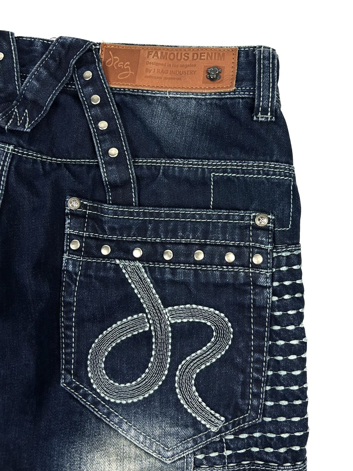 Japanese Brand J RAG Japanese Navy Multi-Pocket Denim Pants Limited Edition Size US 30 / EU 46 - 9 Thumbnail