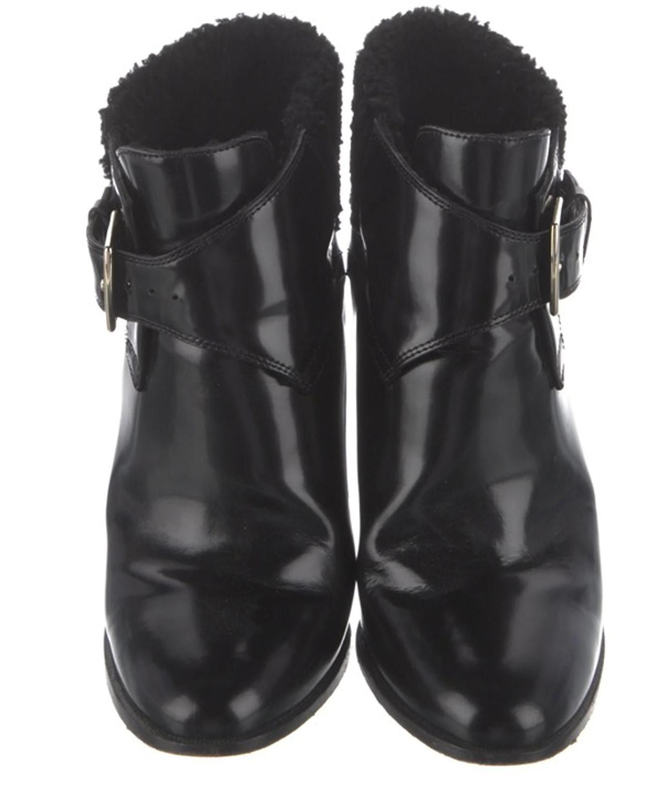 Burberry Burberry Black Patent Leather Boots - SIZE 8.5 Size US 8.5 / IT 38.5 - 3 Thumbnail