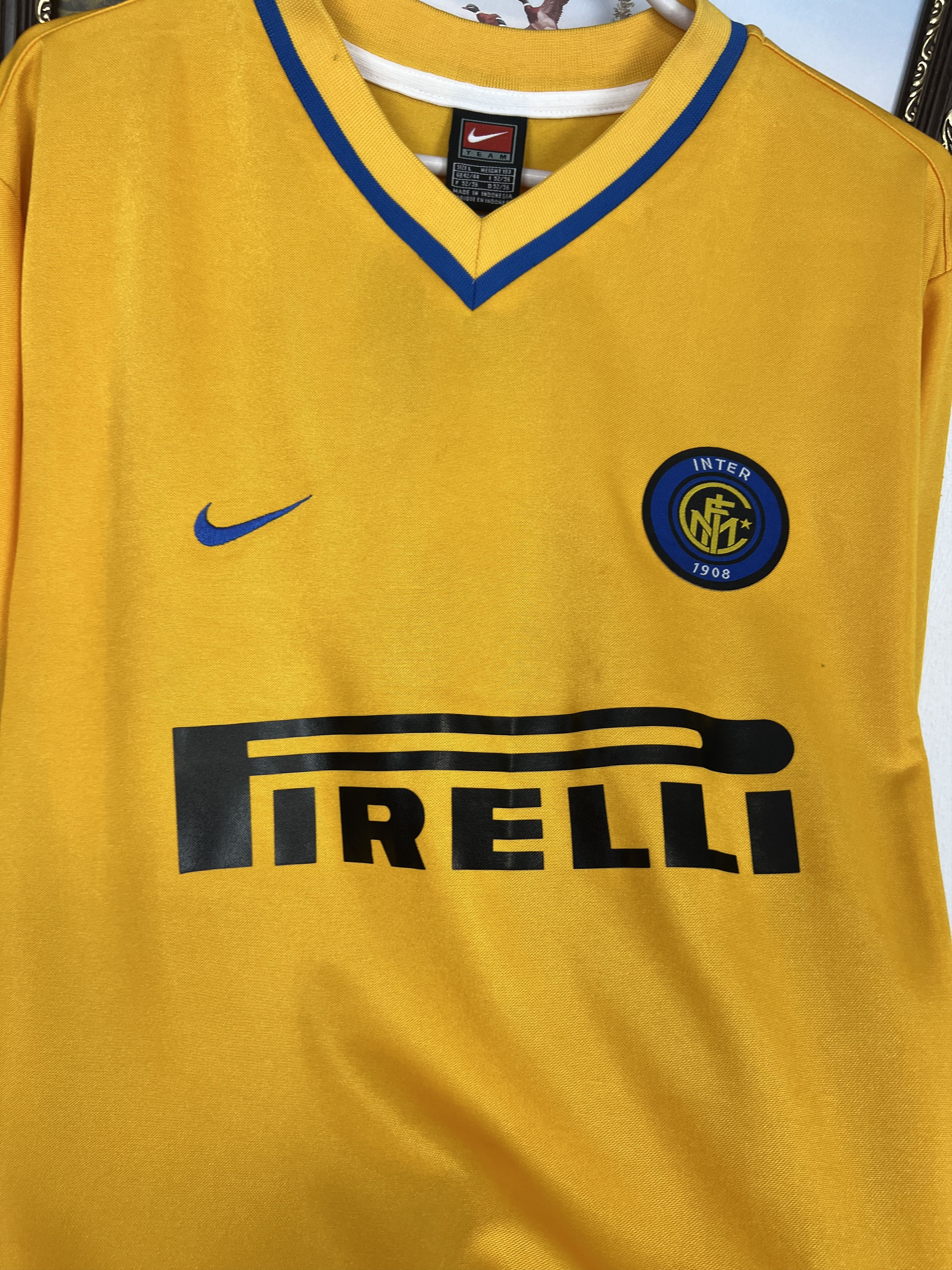 Nike Inter Milan football shirt 1999 Soccer Nike Maglia Tee Size US L / EU 52-54 / 3 - 3 Thumbnail