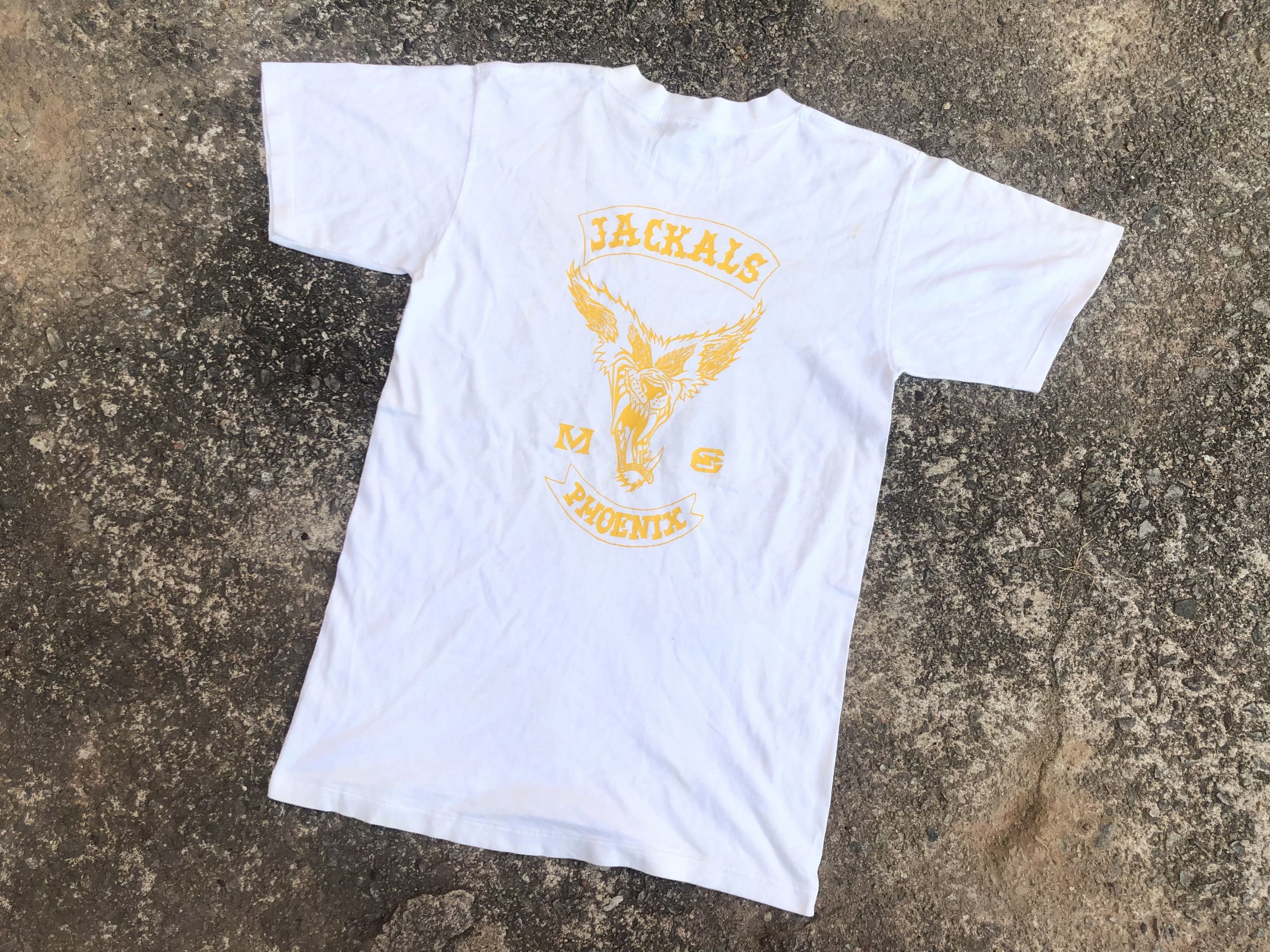 Vintage 🔥Vintage JACKALS PHOENIX MOTORCYCLE CLUB T-Shirt Size US M / EU 48-50 / 2 - 2 Thumbnail