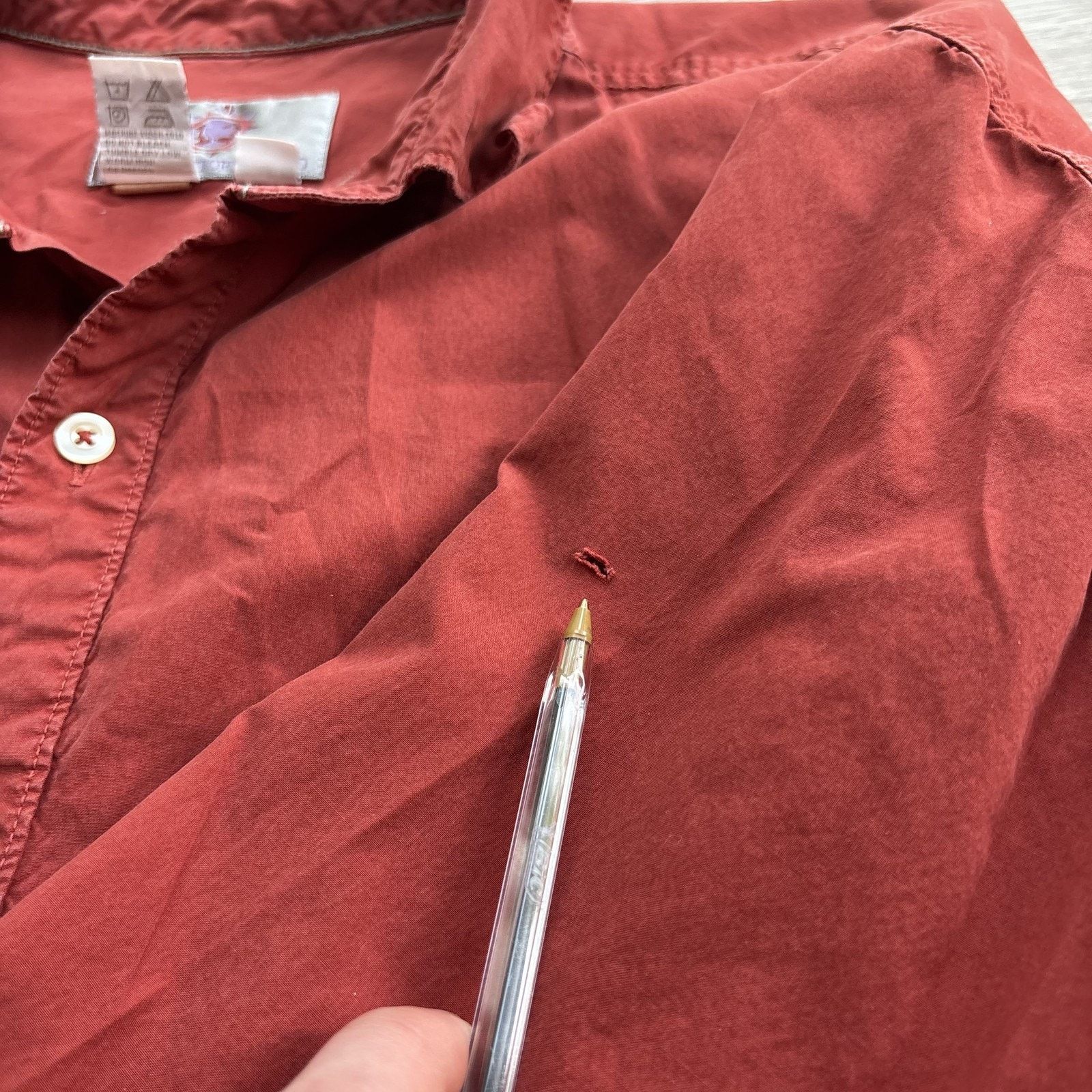 The Territory Ahead The Territory Ahead Mens XLT Red Long Sleeve Button Down Size US XL / EU 56 / 4 - 7 Thumbnail