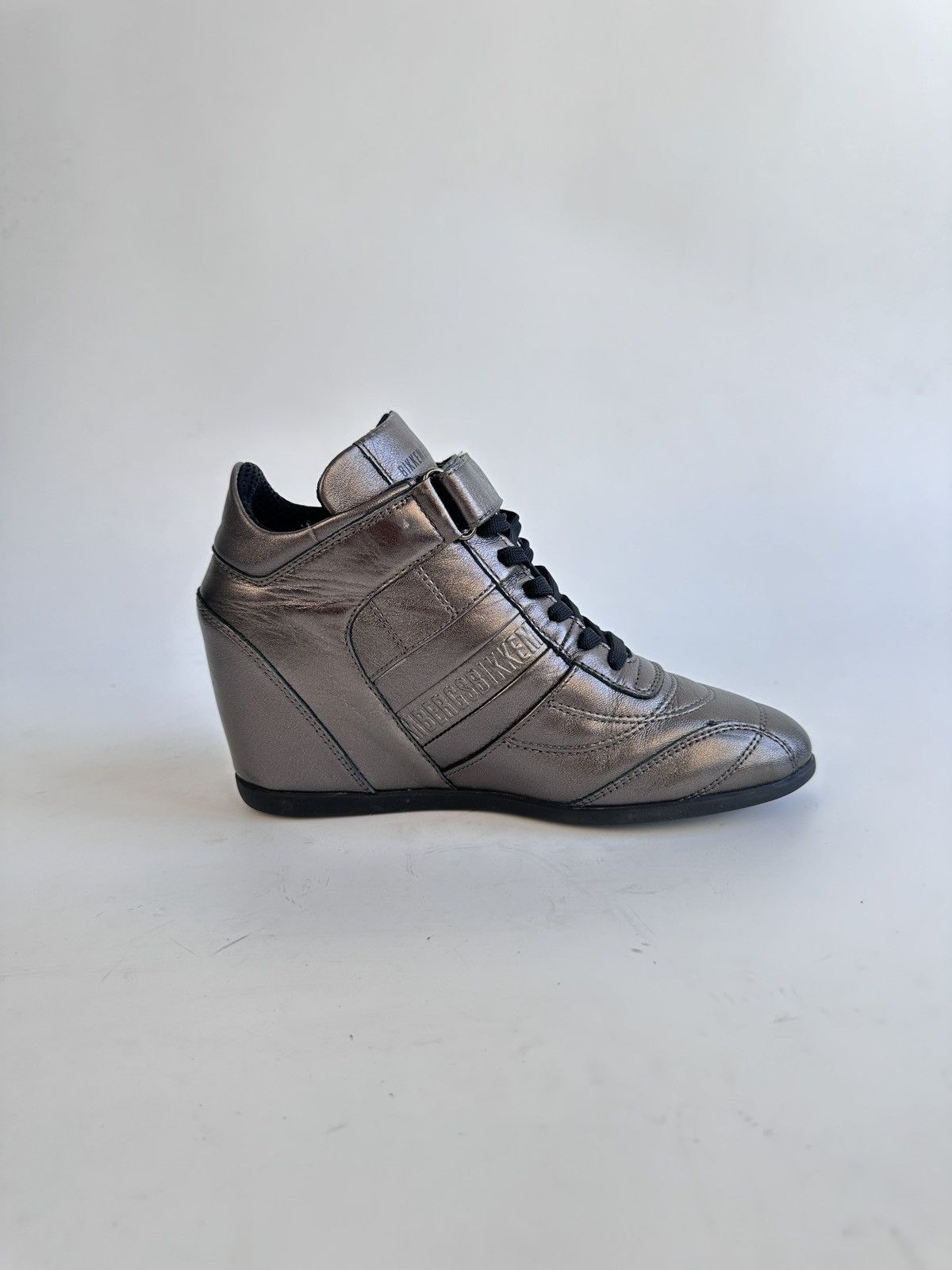 Dirk Bikkembergs Bikkembergs Gunmetal Metallic Wedge Sneakers Size EU 36 Size US 6 / IT 36 - 12 Thumbnail