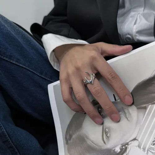 Jewelry Silver Claw Rings Set Size ONE SIZE - 7 Thumbnail