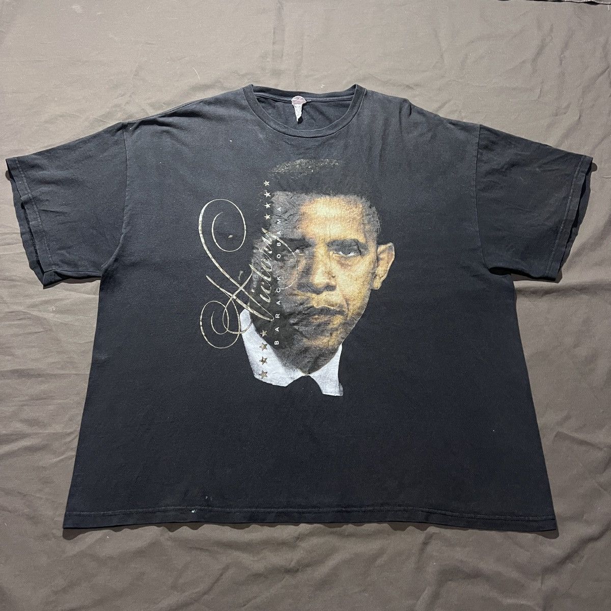 Rap Tees Y2K Barack Obama Black History Graphic 2XL Faded politics Size US XXL / EU 58 / 5 - 3 Thumbnail
