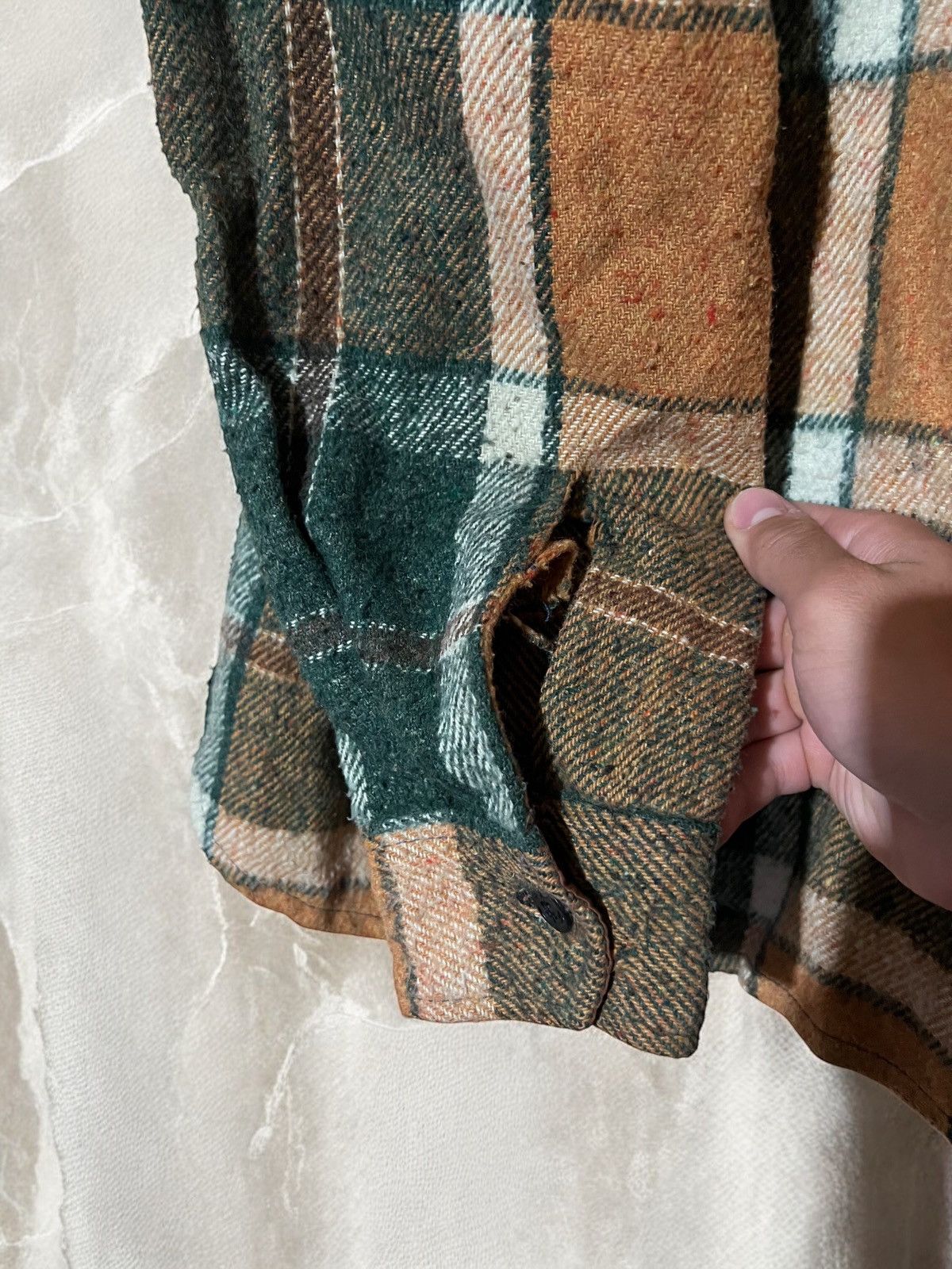 CPO × Vintage C.P.O. Made in Taiwan 80s Vintage Flannel Wool Shirt Jacket Size US M / EU 48-50 / 2 - 5 Thumbnail