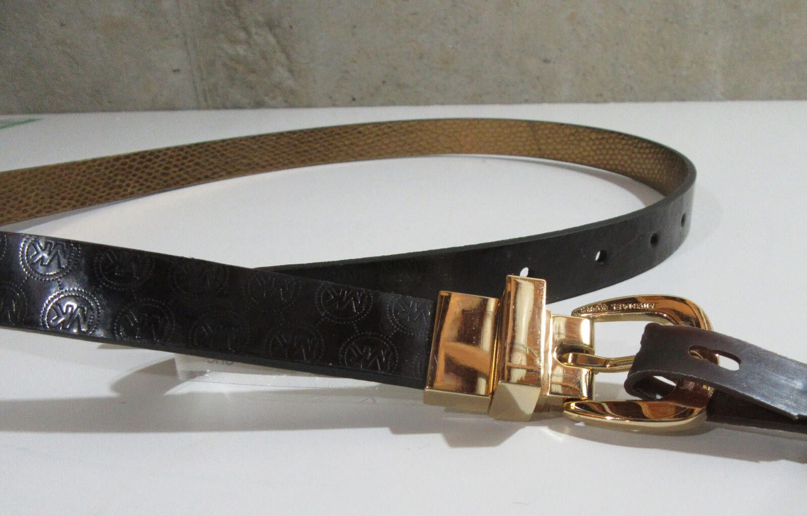 Michael Kors Michael Kors Monogram Logo Womens Reversible Belt Small New Size ONE SIZE - 1 Thumbnail