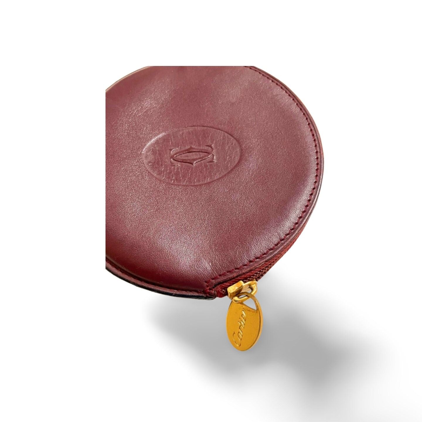 Cartier Vintage Cartier wine leather coin case, must de Cartier Size ONE SIZE - 2 Thumbnail