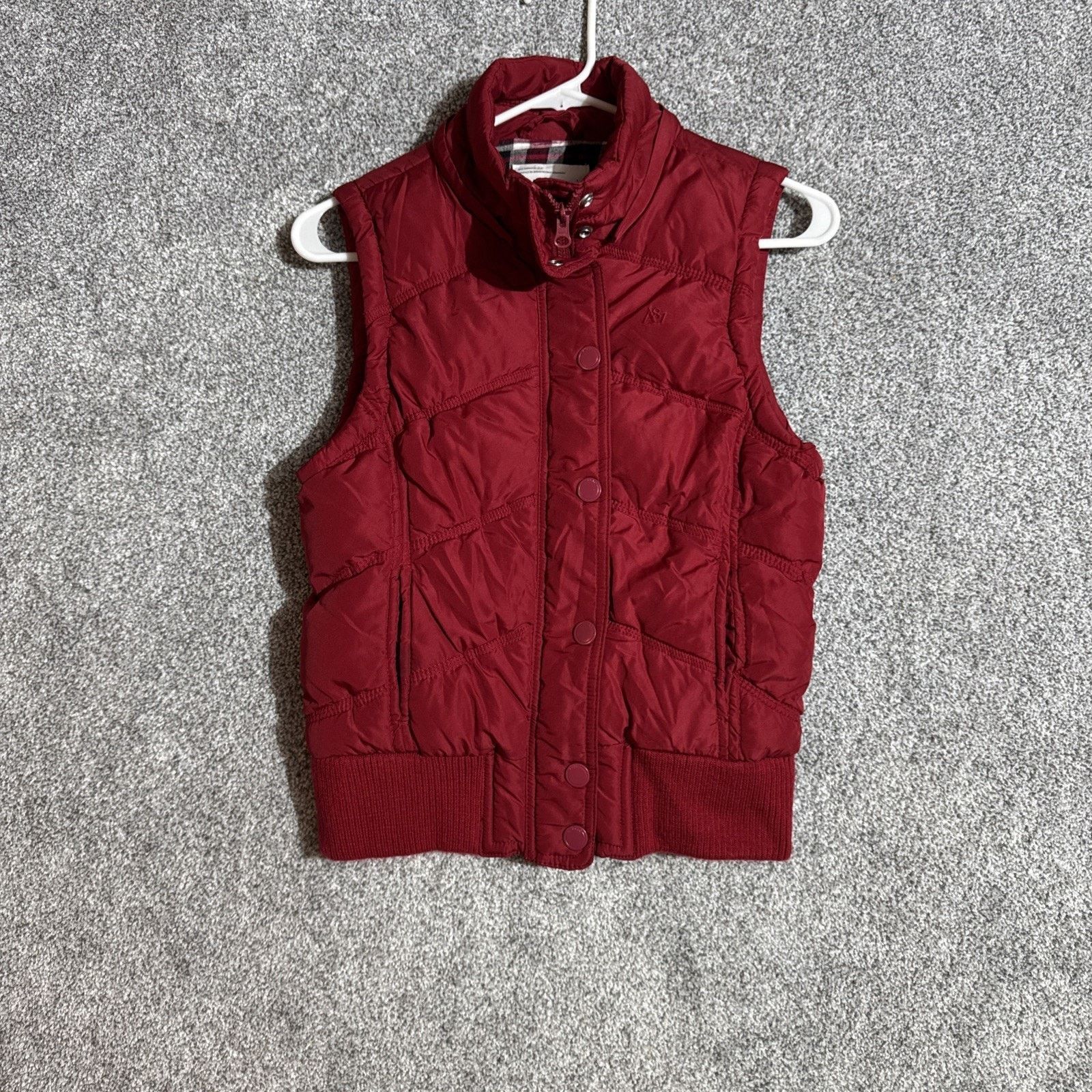 Aeropostale Aeropostale Puffer Vest Women M Plaid Lined Warm Quilted Size M / US 6-8 / IT 42-44 - 1 Thumbnail