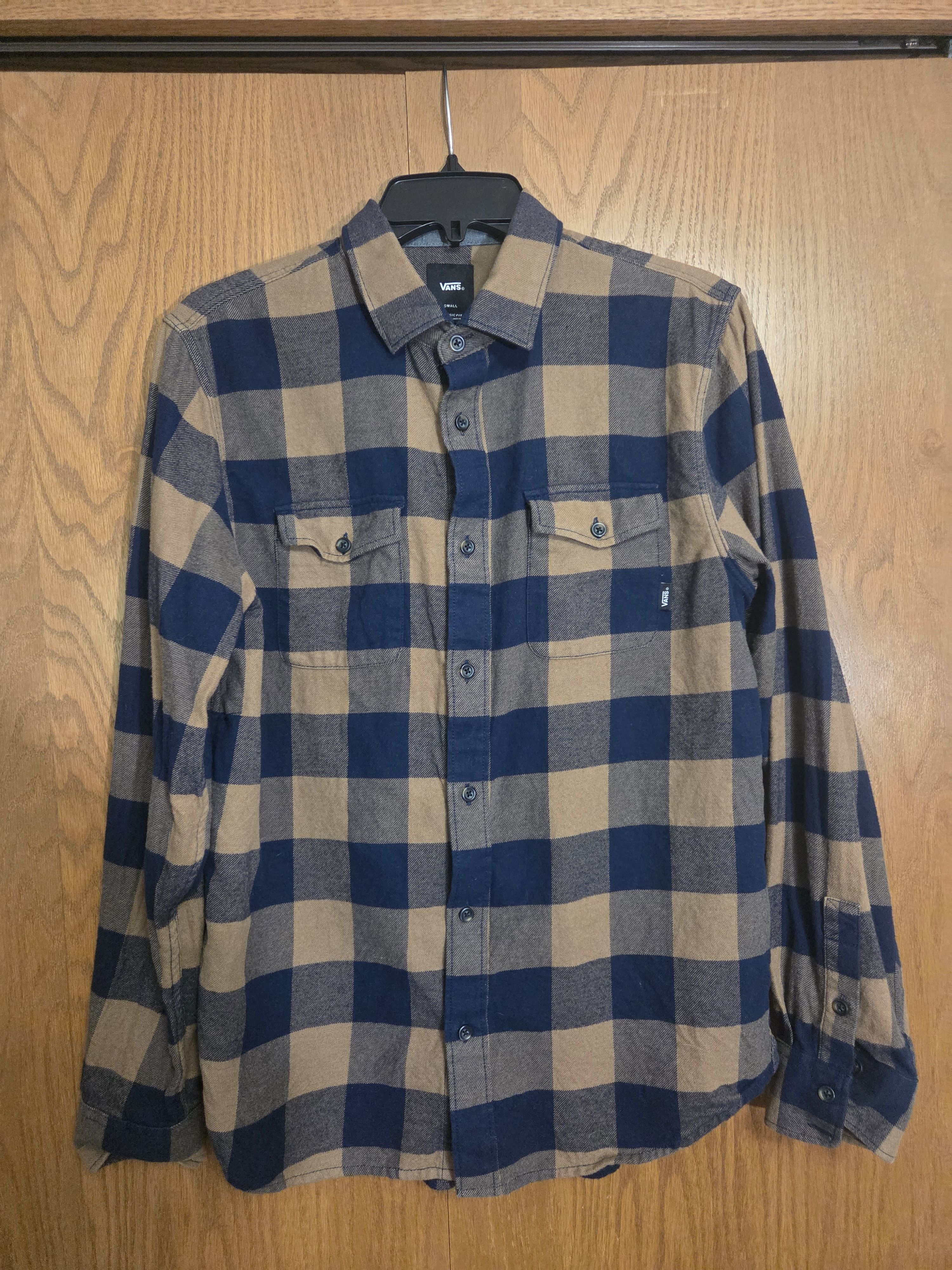 Vans Vans Flannel Blue / Brown Size US S / EU 44-46 / 1 - 1 Thumbnail